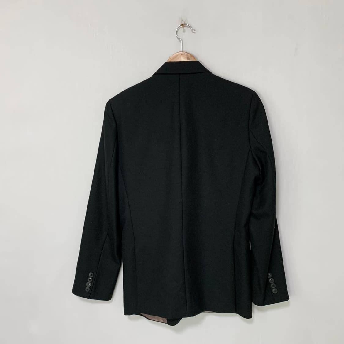 랑방 빈티지 스탠다드 슬림 블레이저 자켓 블랙 남녀공용 상품이미지4