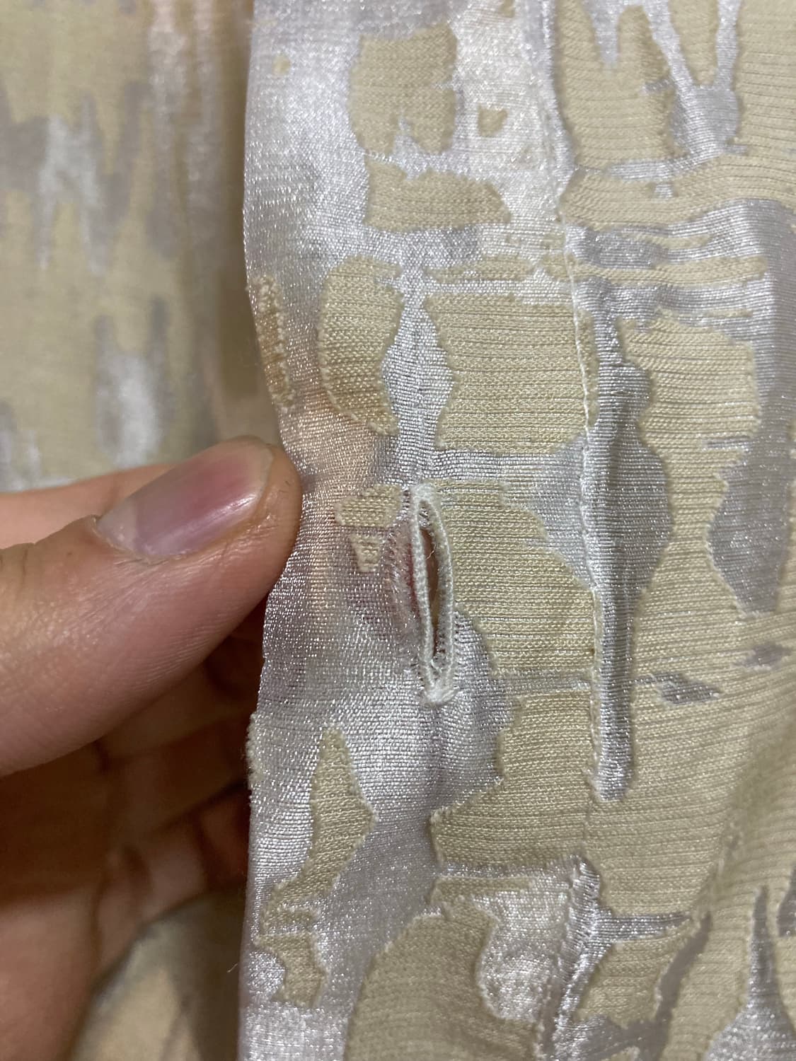 80s Calugi E Gianelli 시스루 패턴 셔츠 상품이미지7