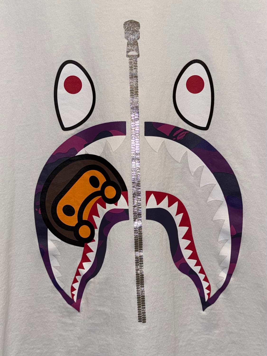 베이프 컬러 카모 마일로 샤크 반팔 상품이미지2