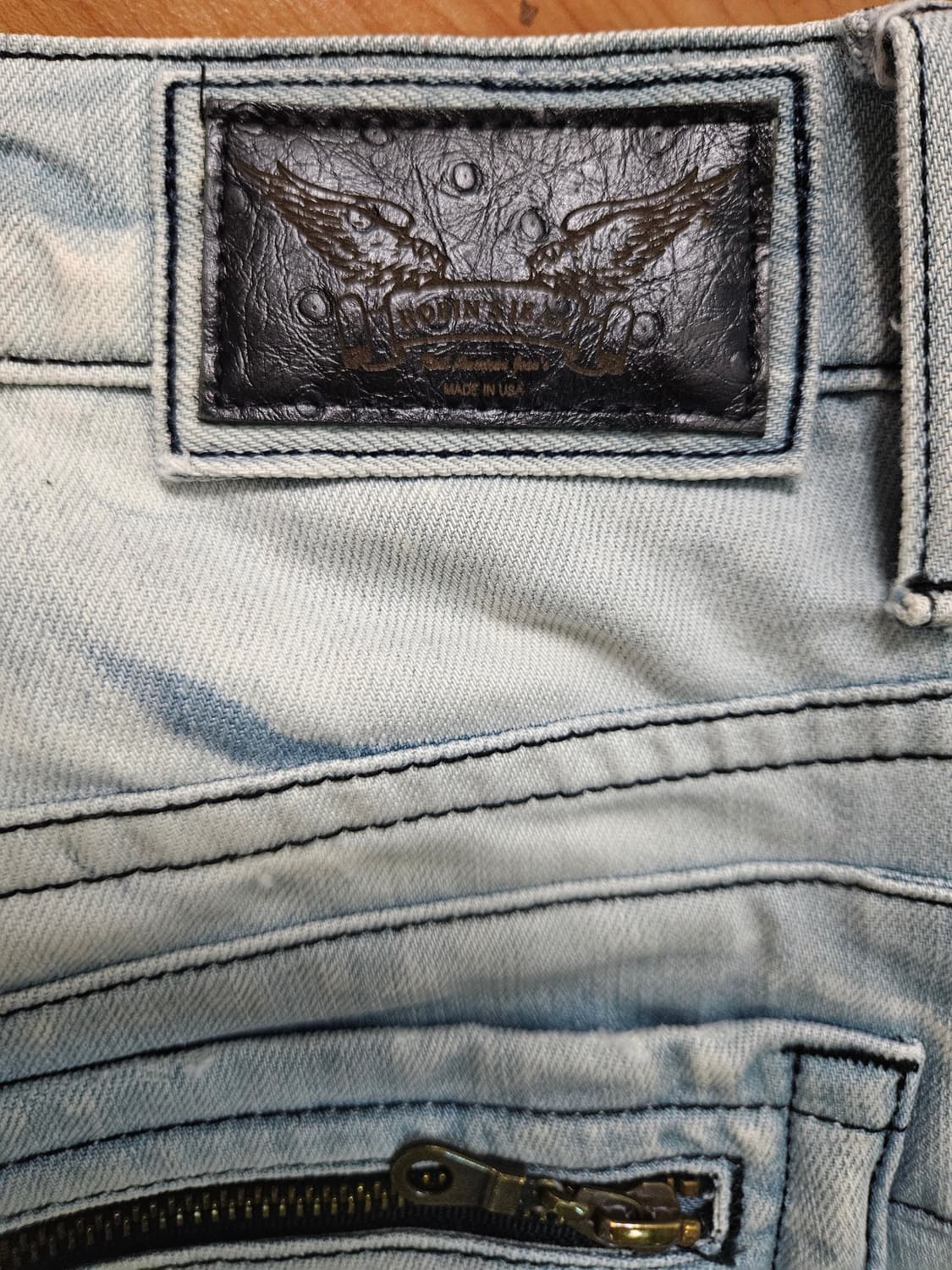 아메리칸 로빈스진 데님 연 청바지 상품이미지6