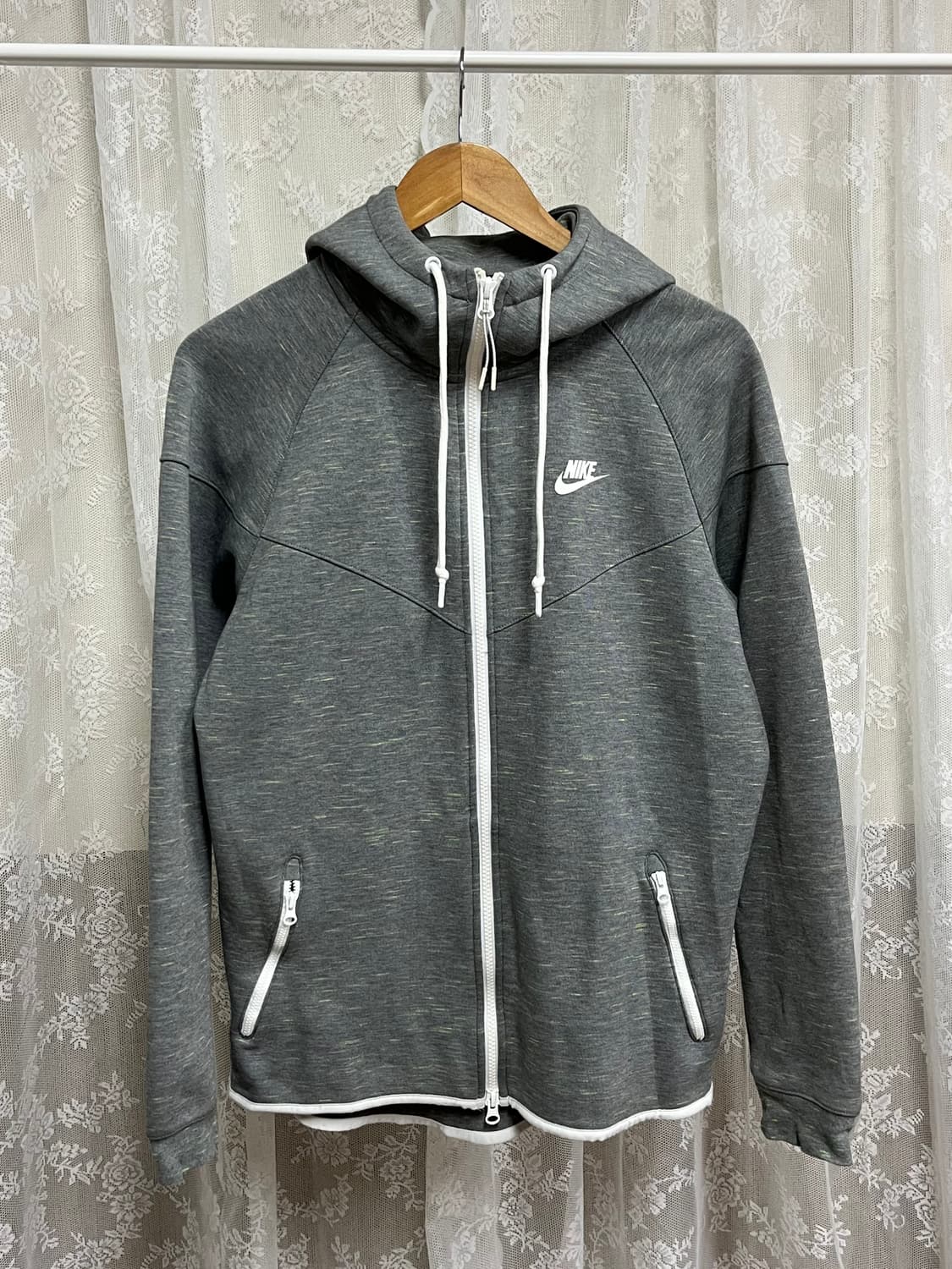 L) 나이키 테크팩 후드집업 그레이 상품이미지1