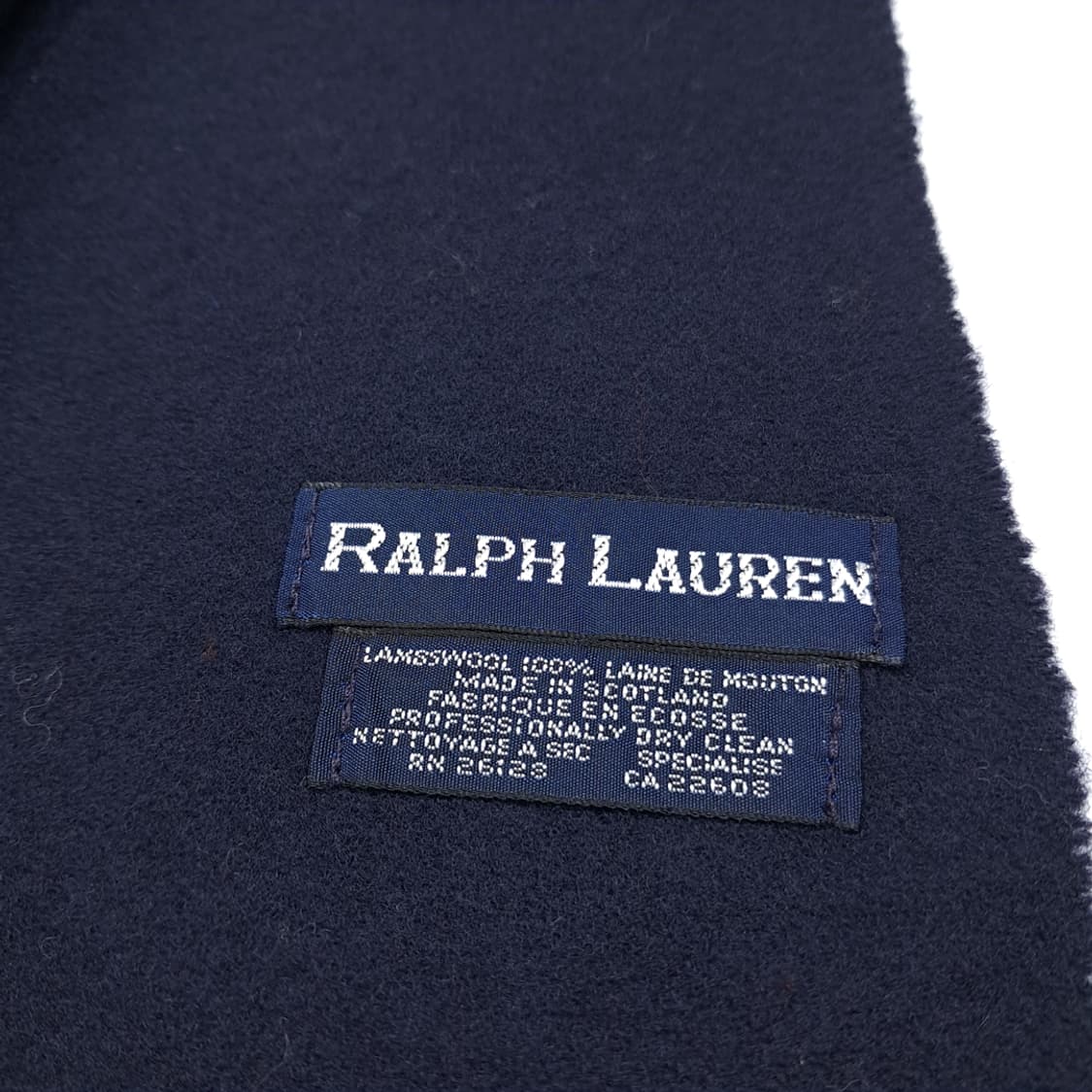 MX480 폴로 90s 스코틀랜드판 램스울 네이비 머플러 목도리 상품이미지4