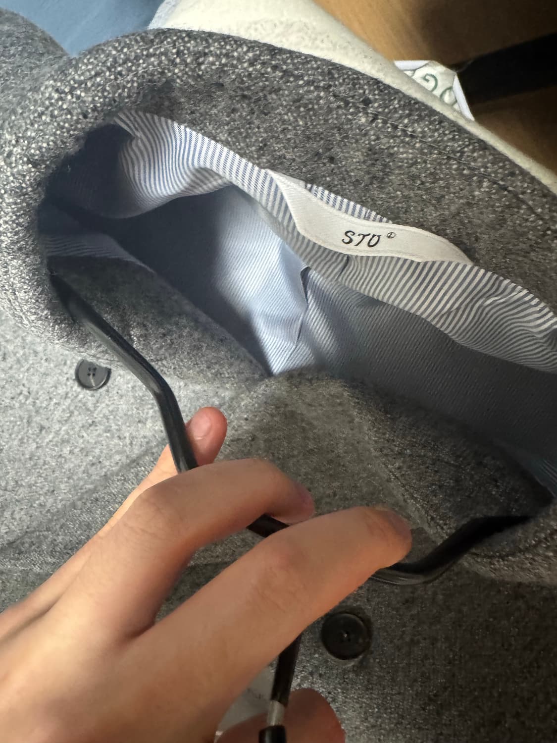 에스티유 더블 롱코트 그레이 상품이미지4