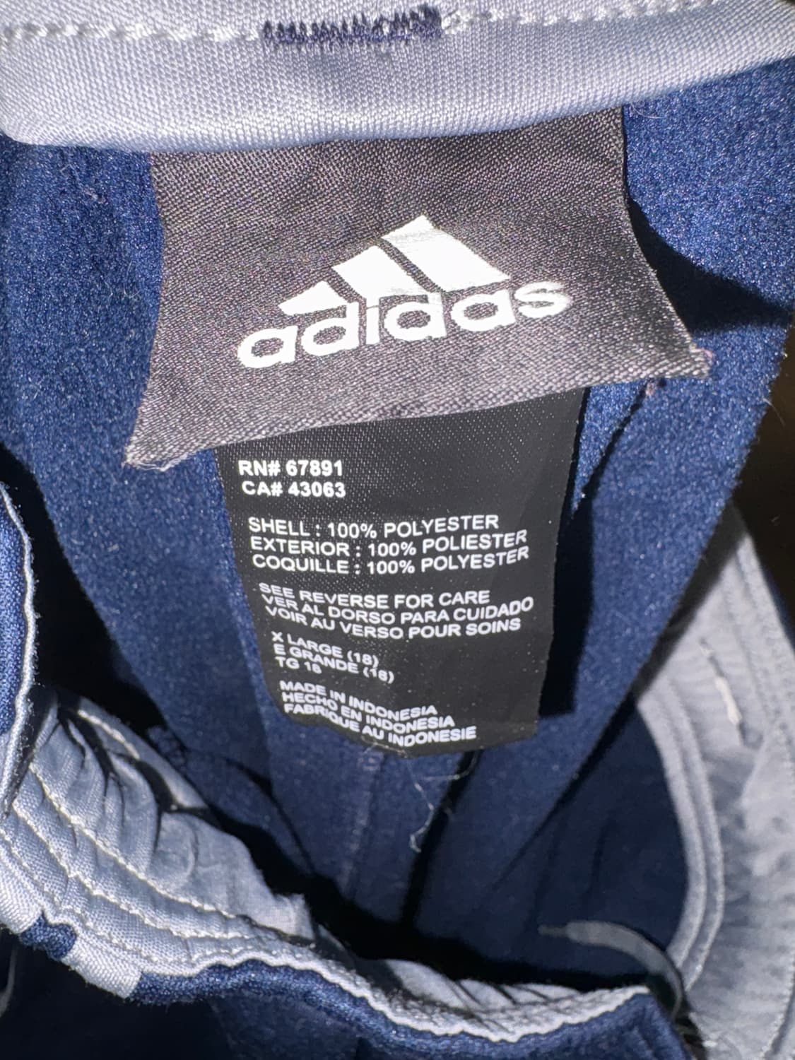 아디다스 트레이닝 삼선 트랙 팬츠 바지 네이비 상품이미지5