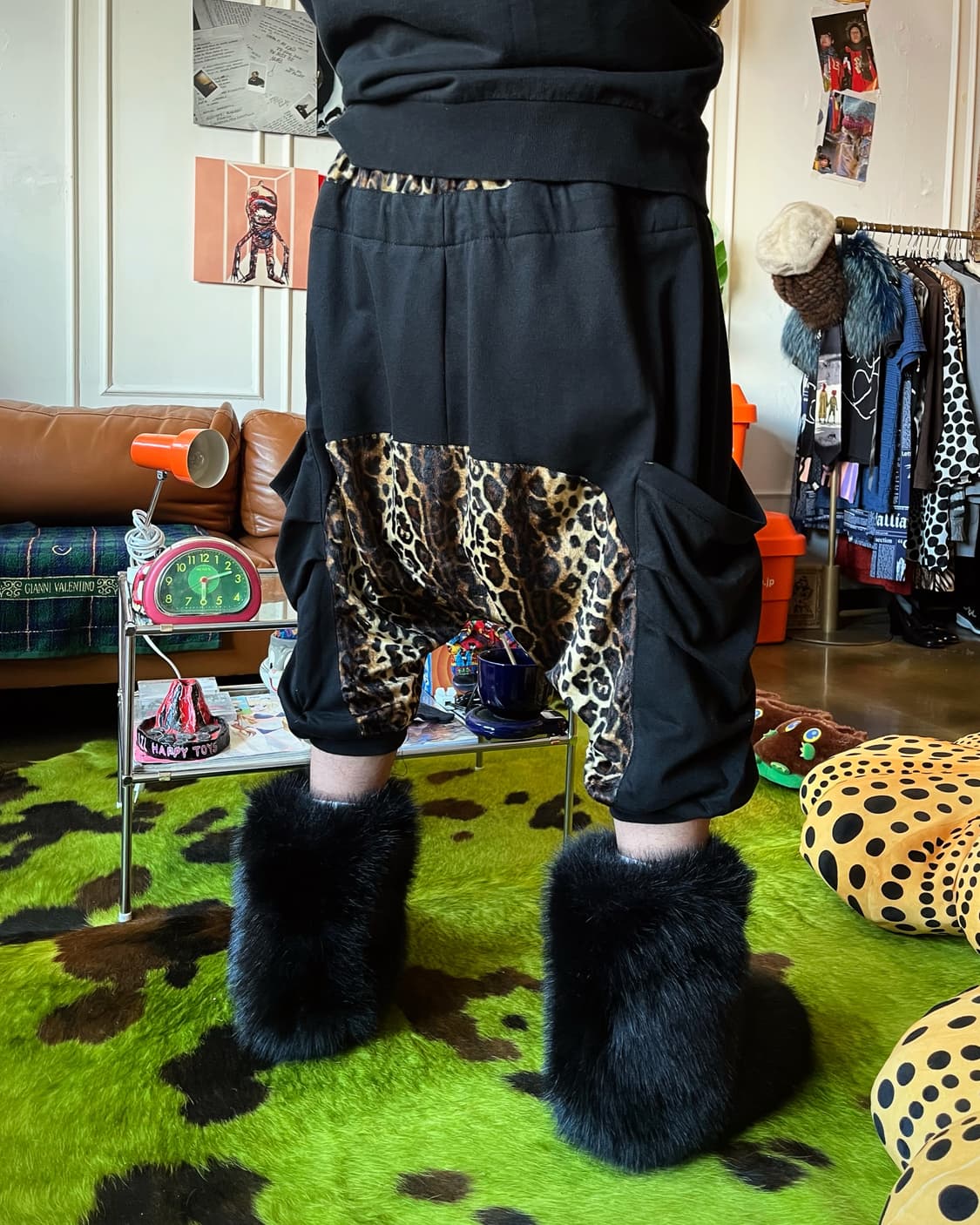 2000s Clash Ahead Leopard Baggy Pants 상품이미지3