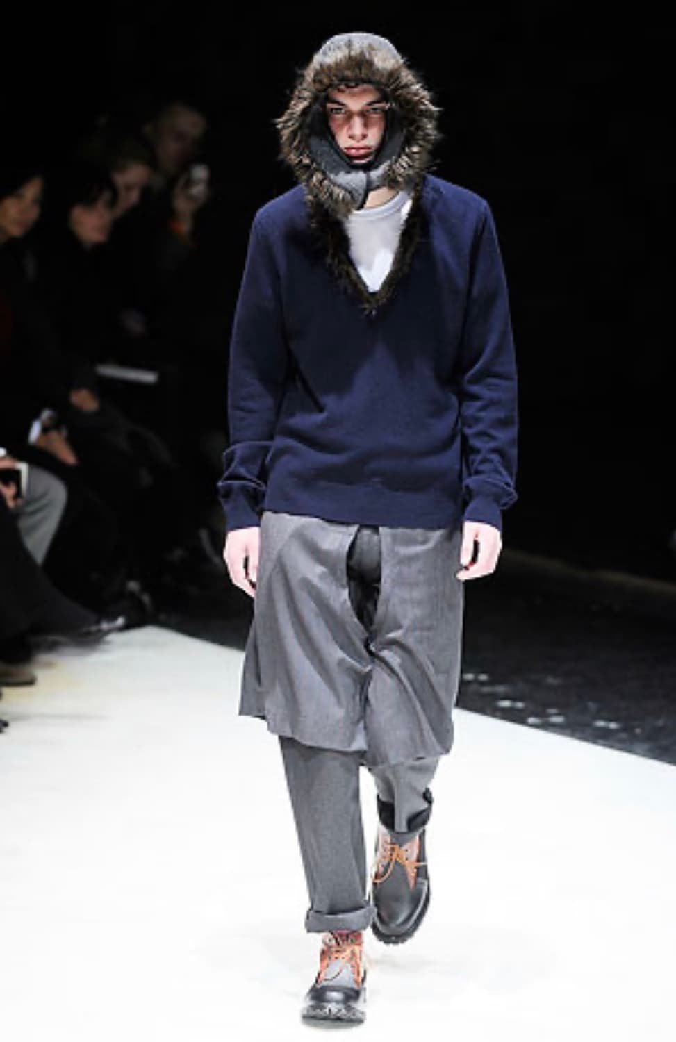 Homme plus fur docking knit s 상품이미지1