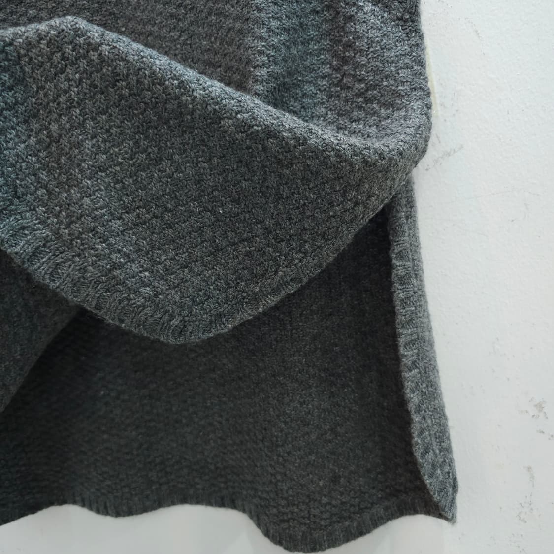그레이 울 혼방 니트 베스트 상품이미지5