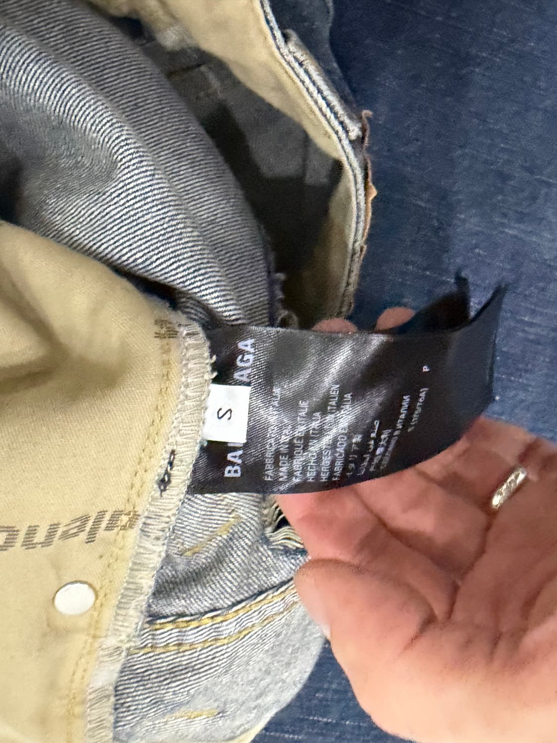 발렌시아가 25ss 배기데님팬츠 상품이미지5