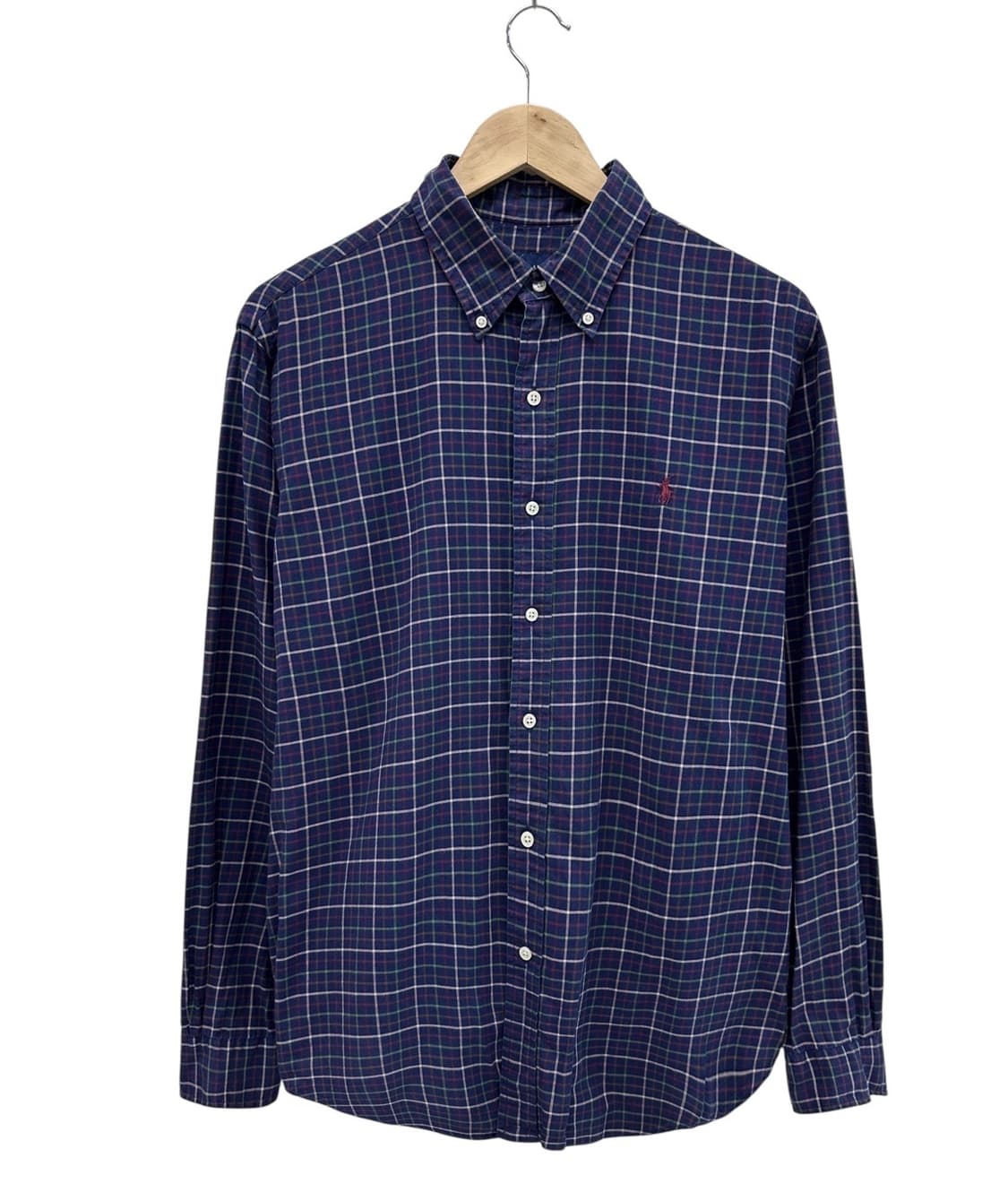 폴로 체크셔츠 네이비 (L~XL)  상품이미지1