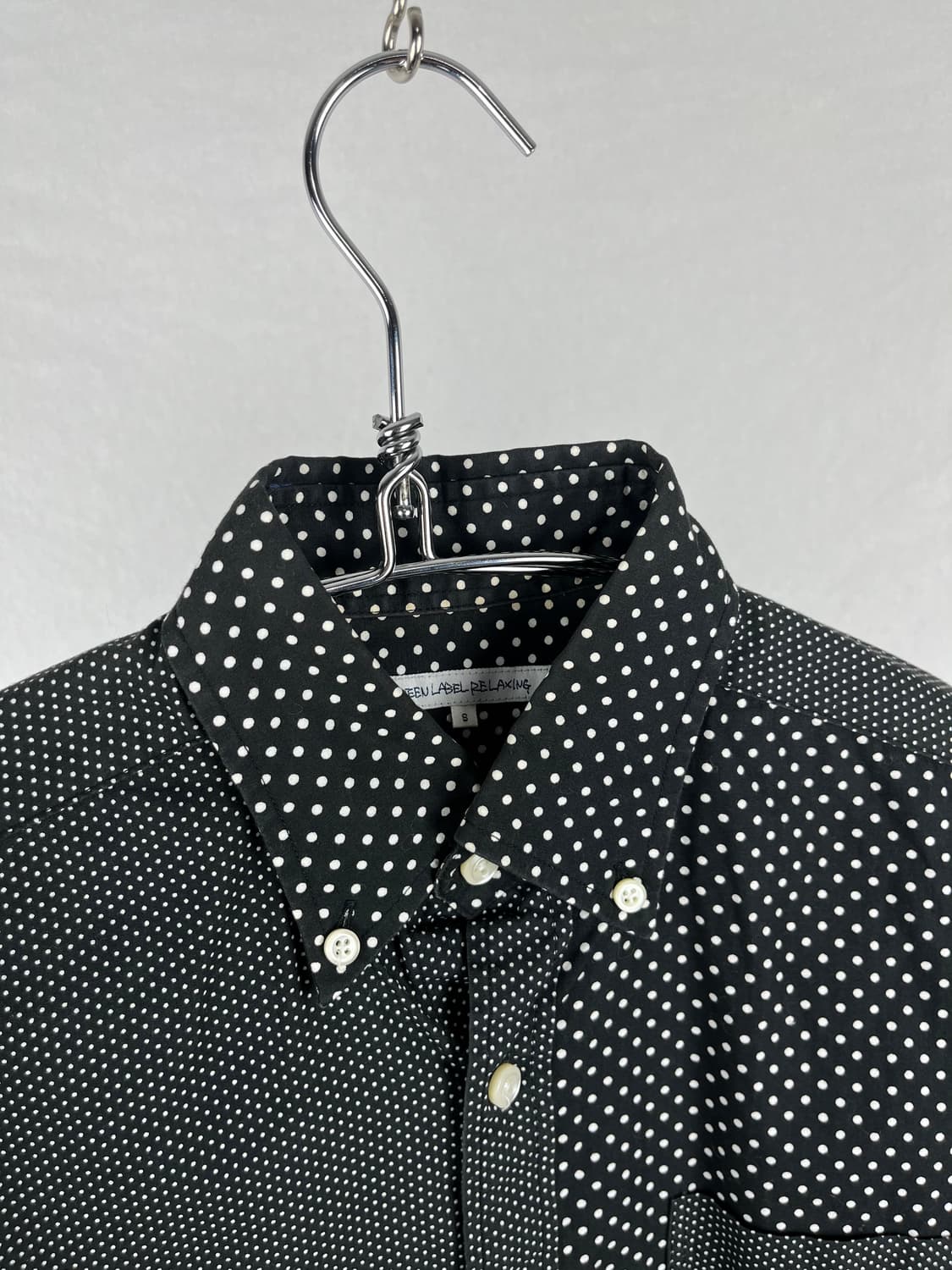 Vintage (maede in japan) 도트패턴 셔츠  상품이미지3