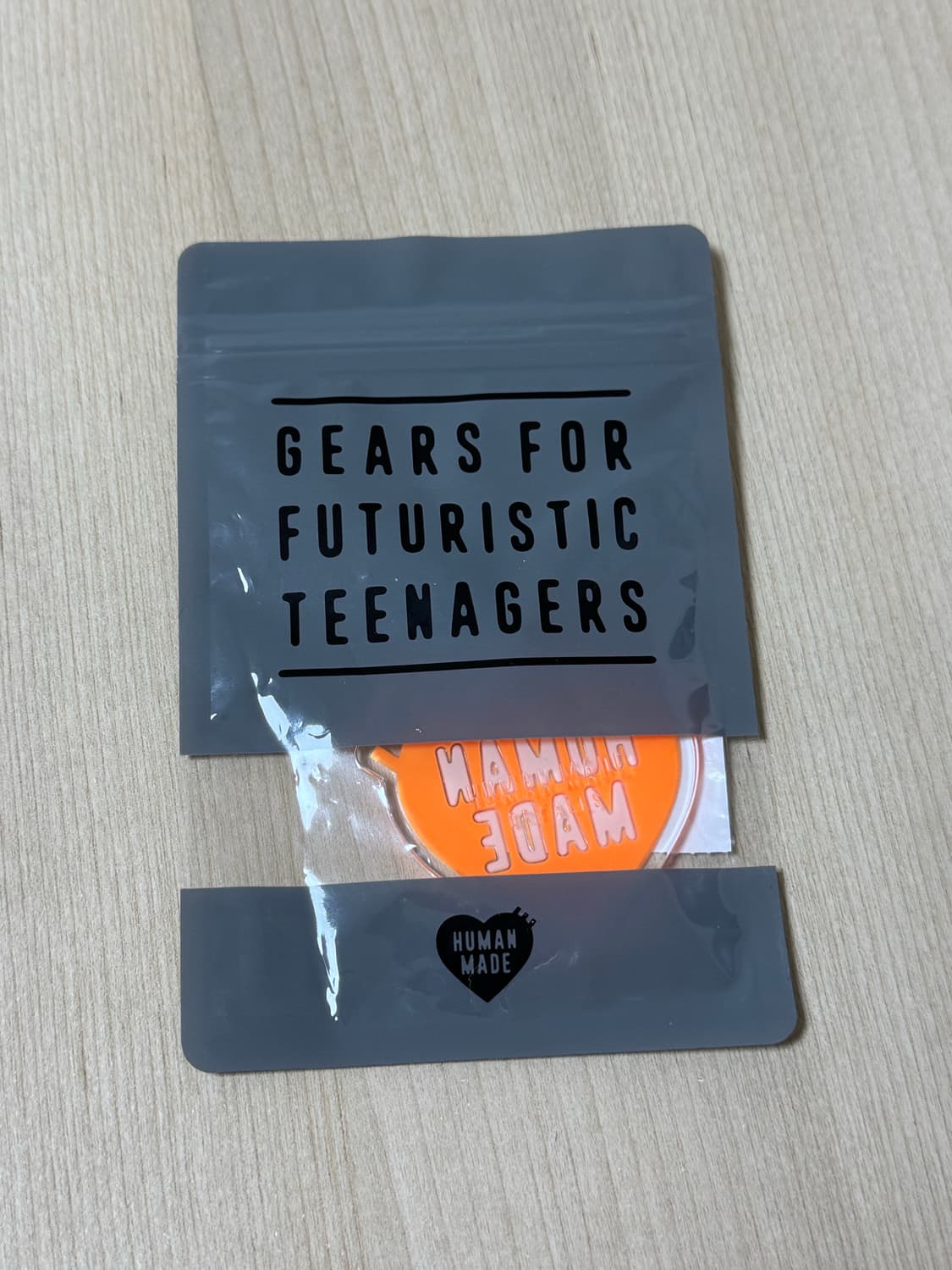 휴먼메이드 주황색 하트 키링  상품이미지1