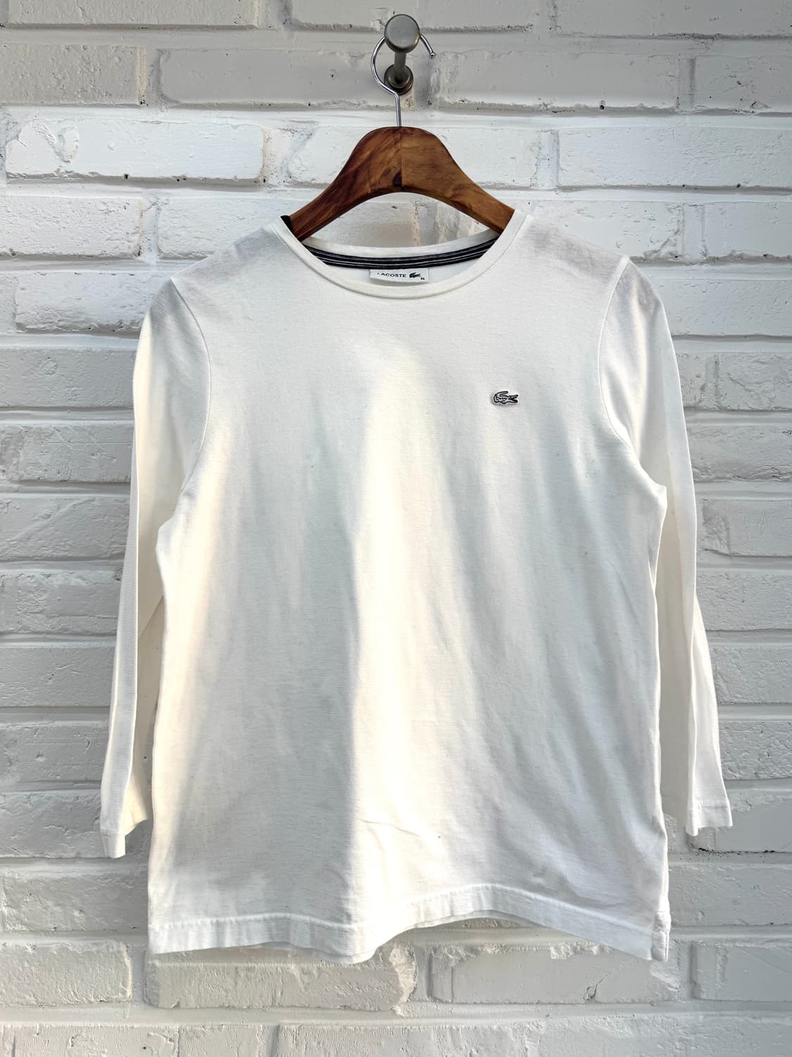 라코스테 화이트 7부 티셔츠 상품이미지3