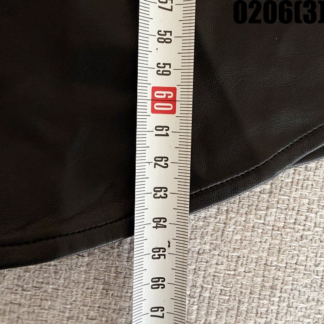 66 라삐아프 비건 블랙 셔링 소매 레더 셔츠 자켓 0206(3) 상품이미지7