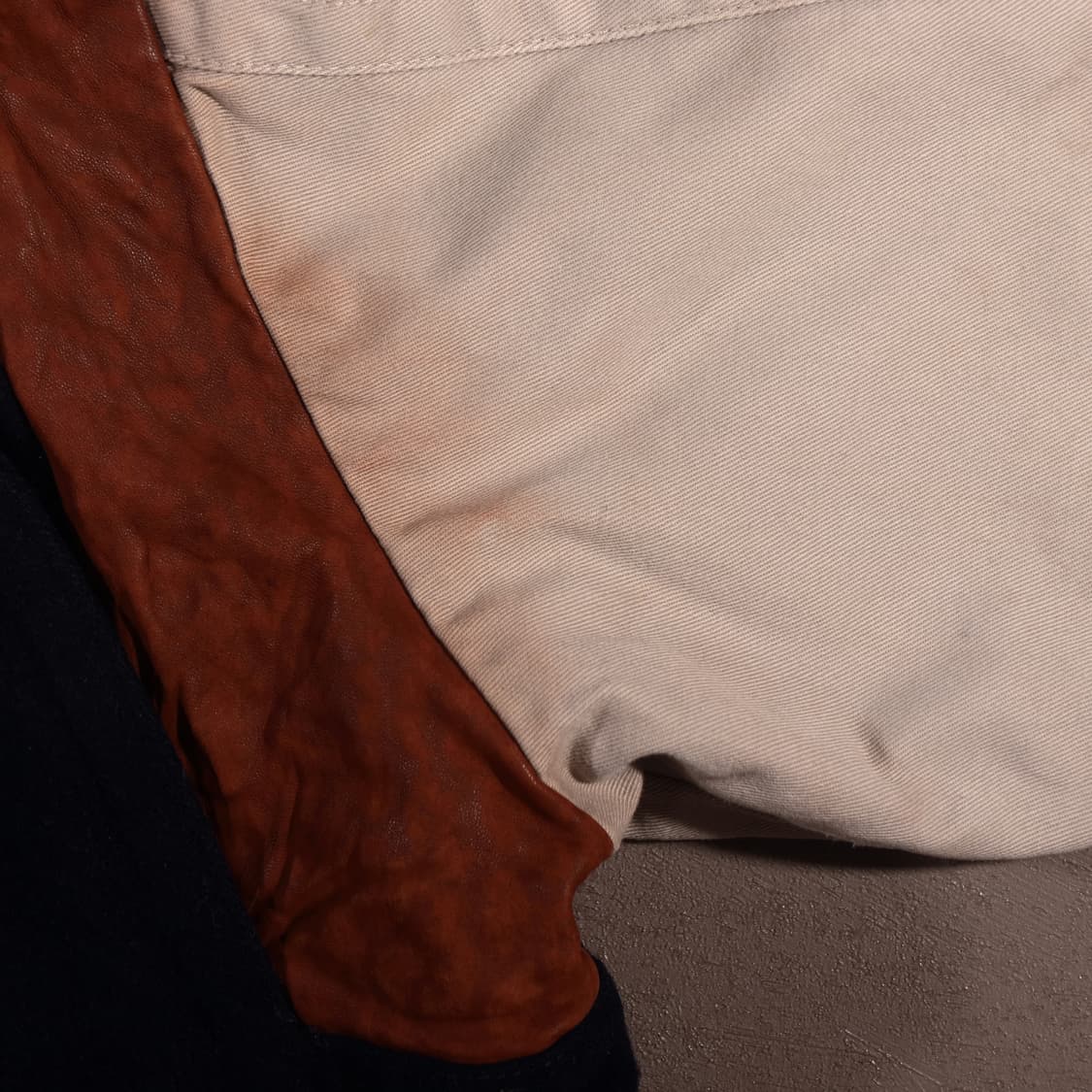 90s 챔피온 울 레더 바시티 자켓 C510 상품이미지6