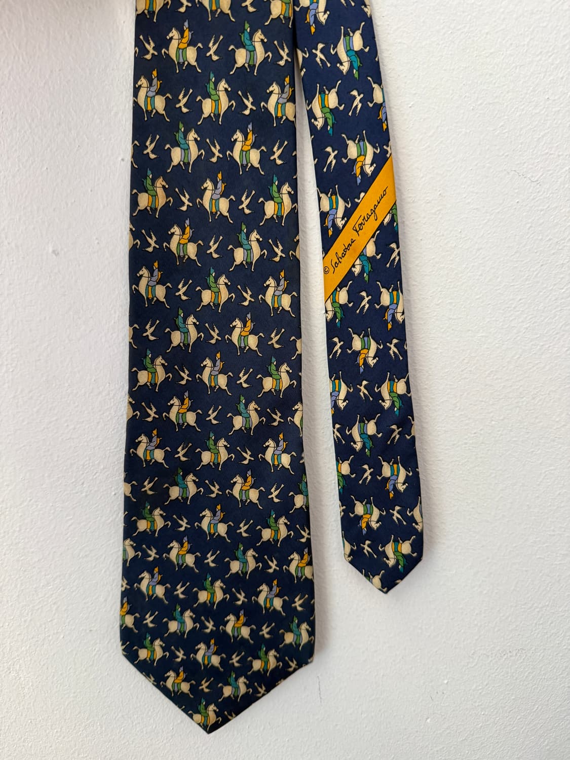 Salvatore Ferragamo 실크 넥타이 Made in Italy 상품이미지2