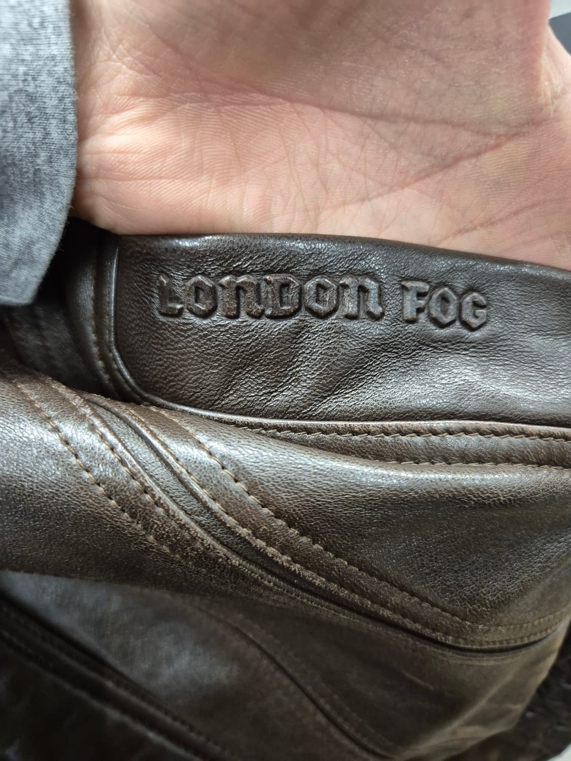 런던포그 빈티지 양가죽 자켓 95 상품이미지5