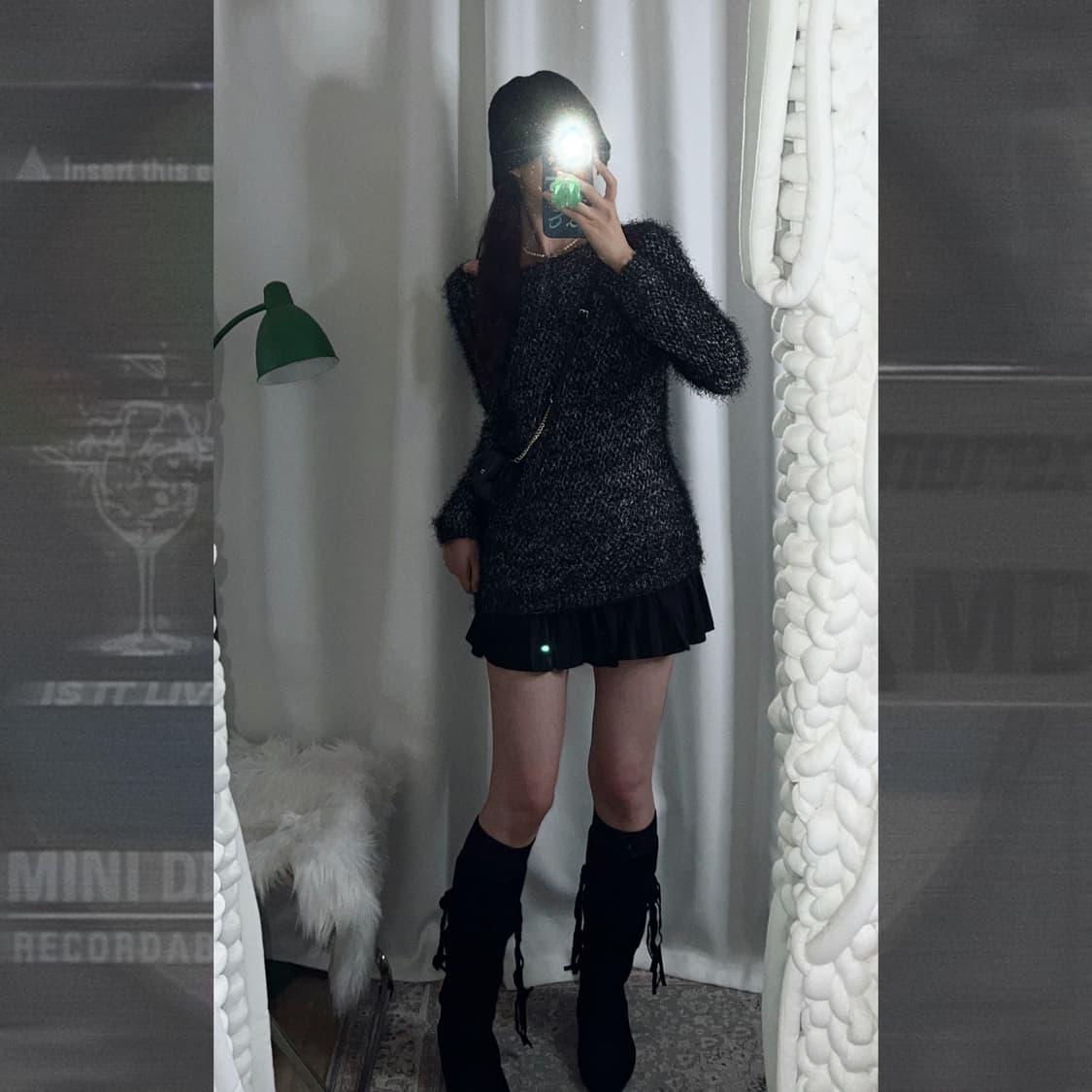 블랙 오레오 퍼 니트 상품이미지3