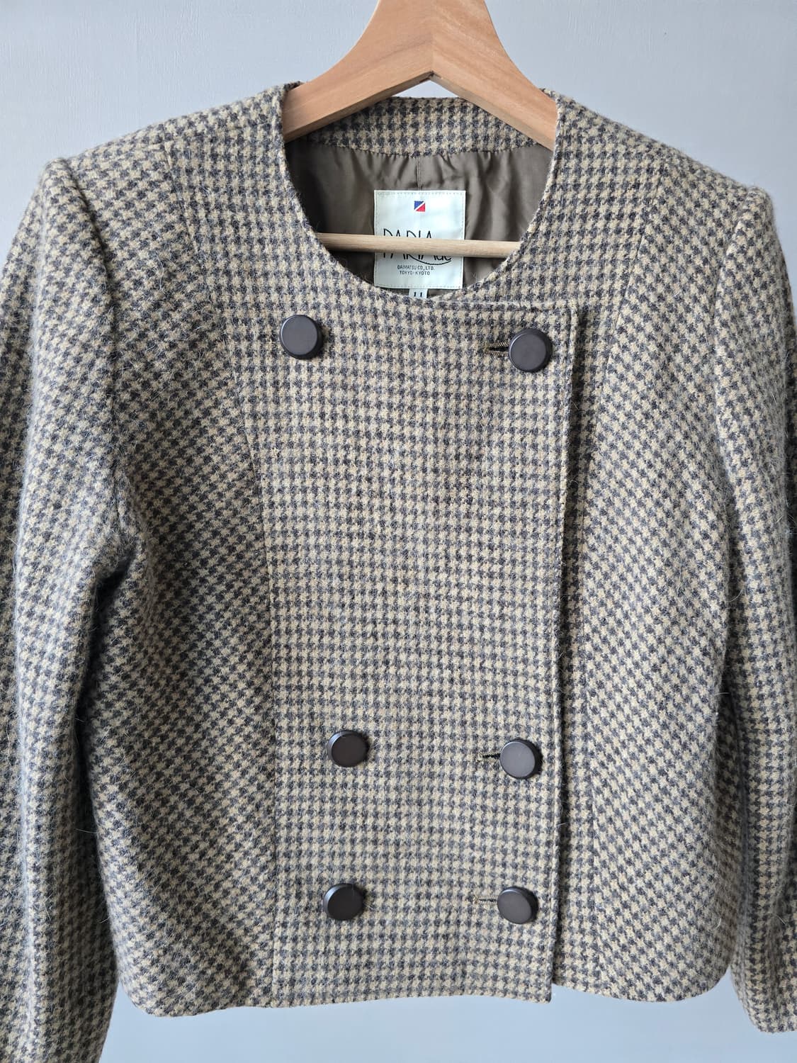 울 하운드투스 더블 버튼 숏 자켓  상품이미지3