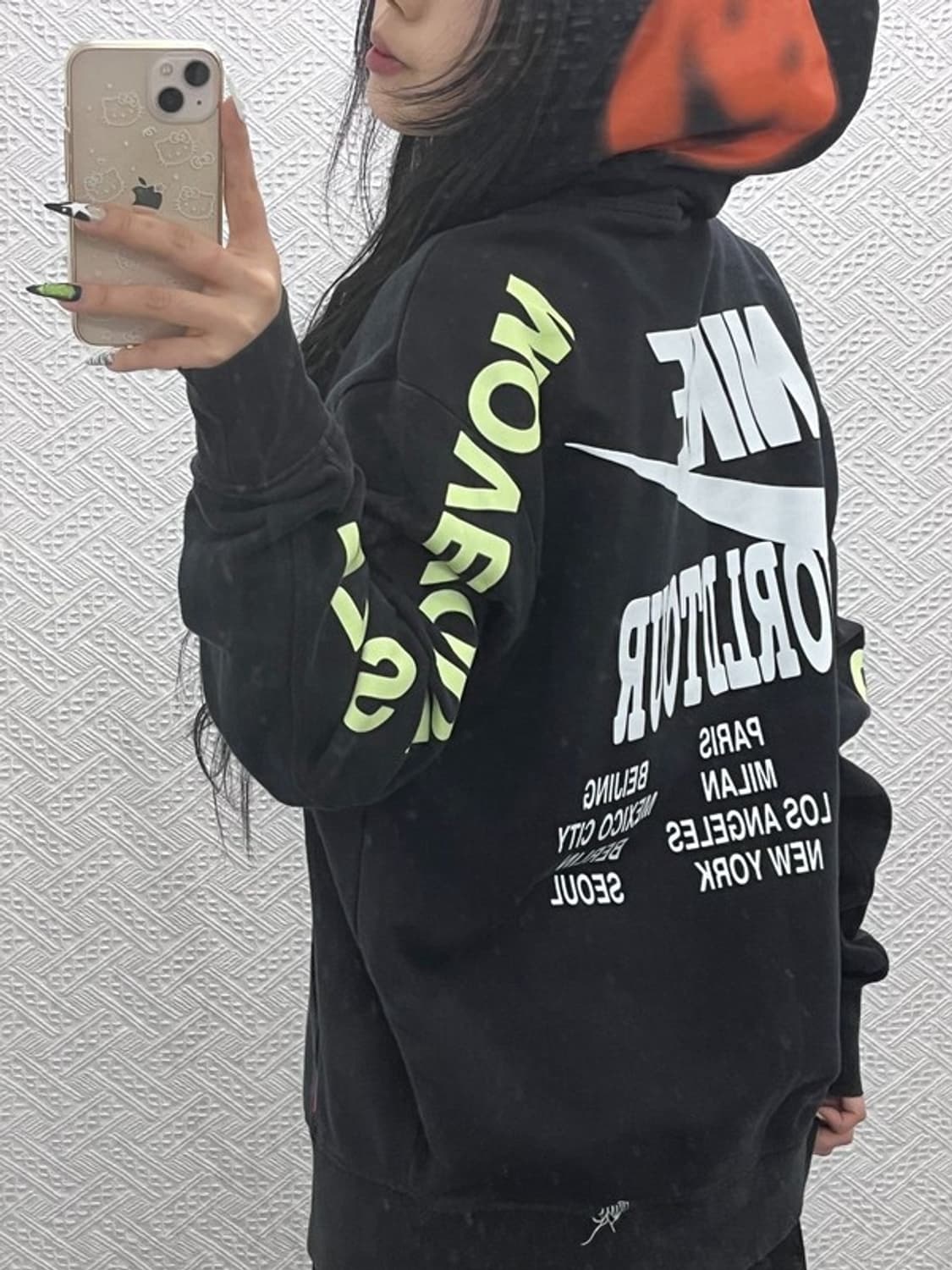 나이키 월드투어 스트릿 힙합 멀티스우시 후드티 L C08781 상품이미지1