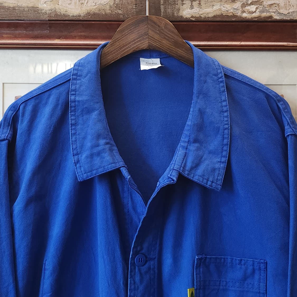 80s 프렌치 워크자켓 프렌치자켓 블루 빅사이즈 워크자켓 58 상품이미지4