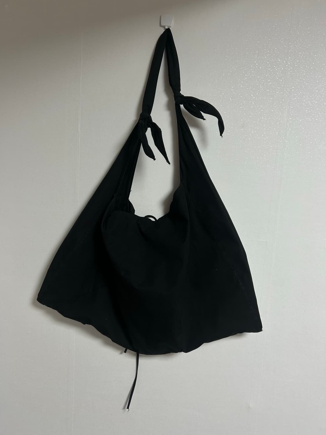 GARMENT DYED 2 WAY STRAP TOTE BAG  블랙 상품이미지3