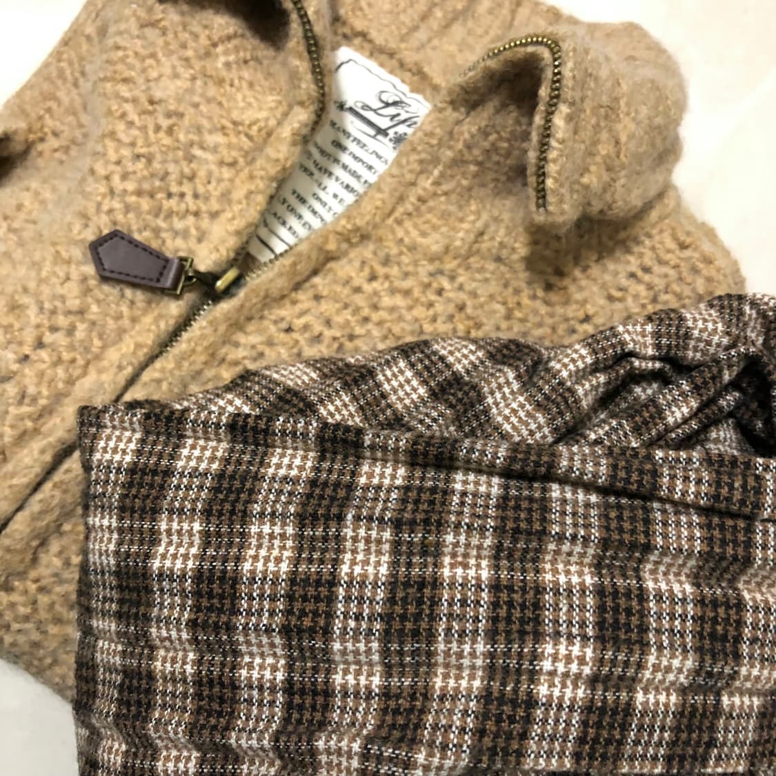 모리걸 라떼무드 코디세트 라떼갸루 히메갸루 빈티지 니트 가디건 스커트 상품이미지2