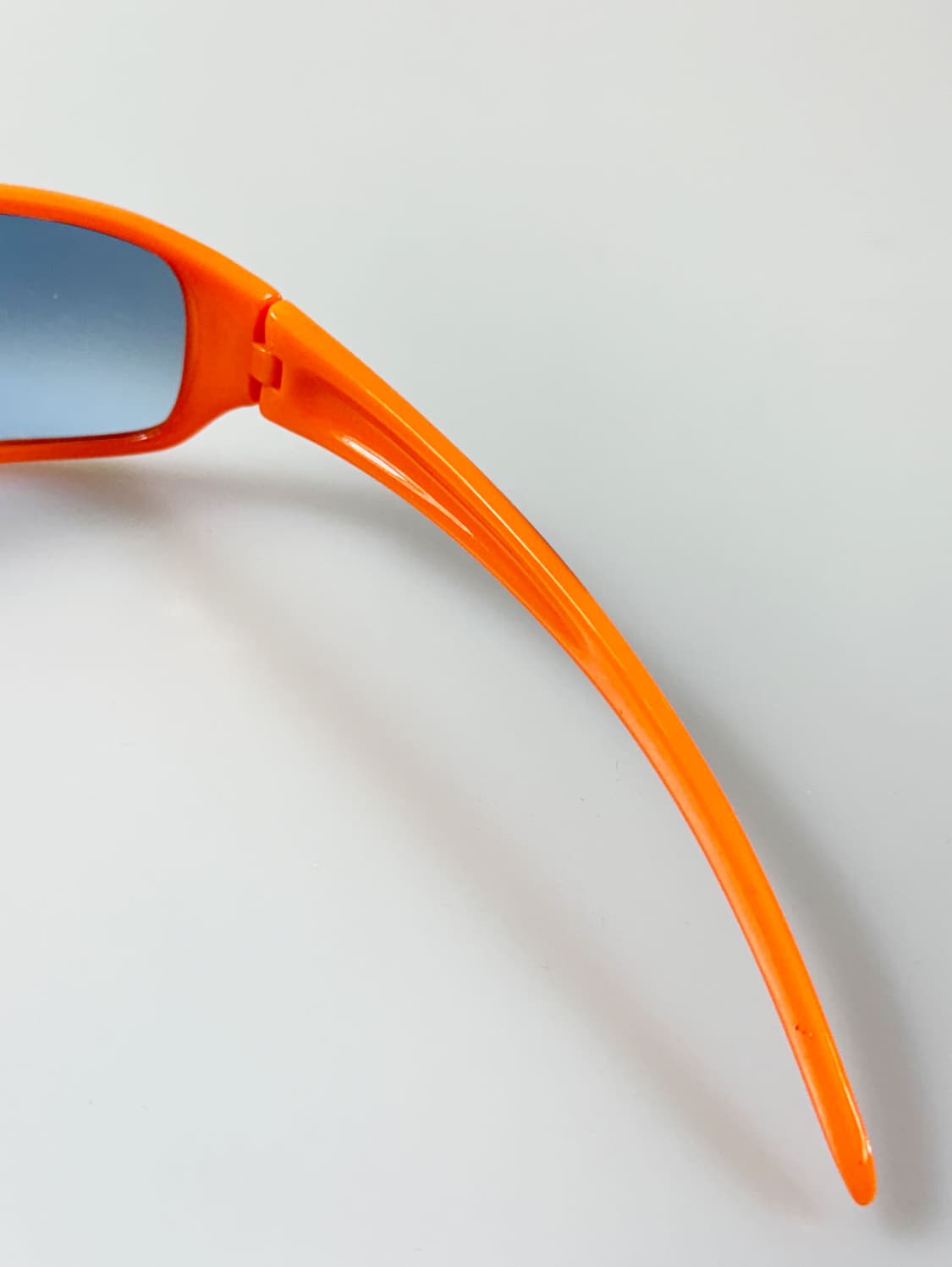90s 네온 오렌지 플레임 스퀘어 빈티지 선글라스 상품이미지5