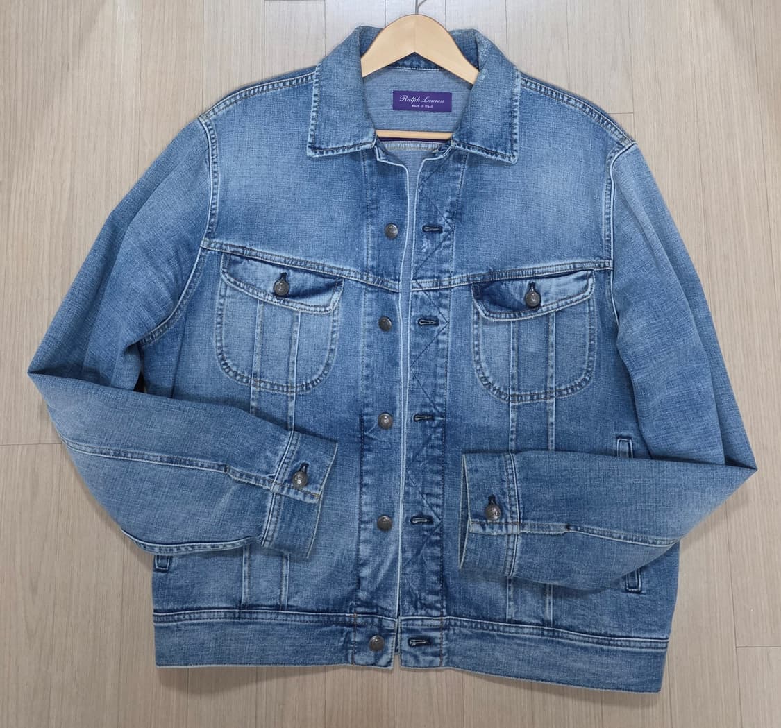 폴로 랄프로렌 퍼플라벨 데님 트러커 자켓 xl 상품이미지1