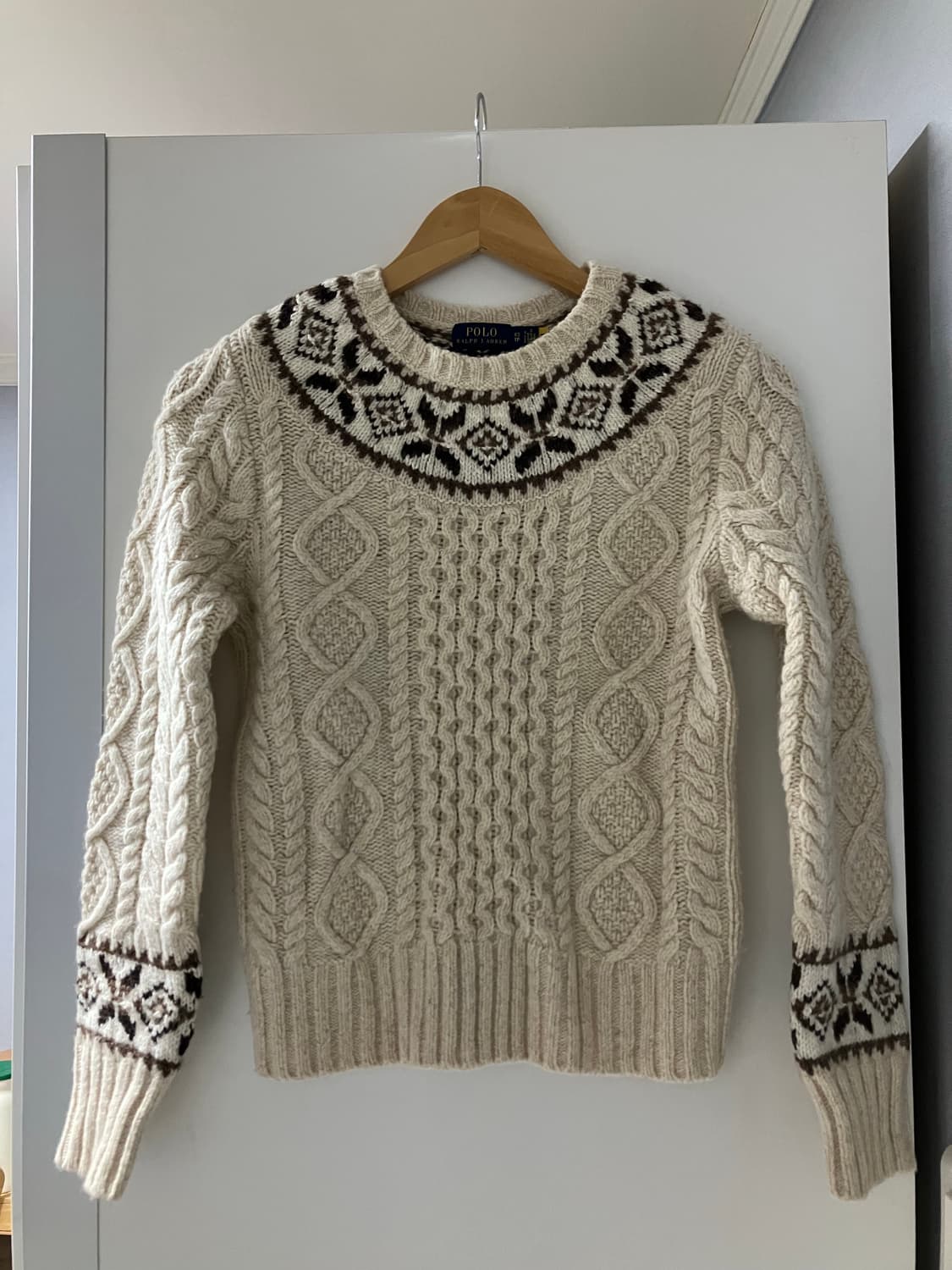 (정품큐알⭕️) 폴로 랄프로렌 노르딕 니트 xs 상품이미지1