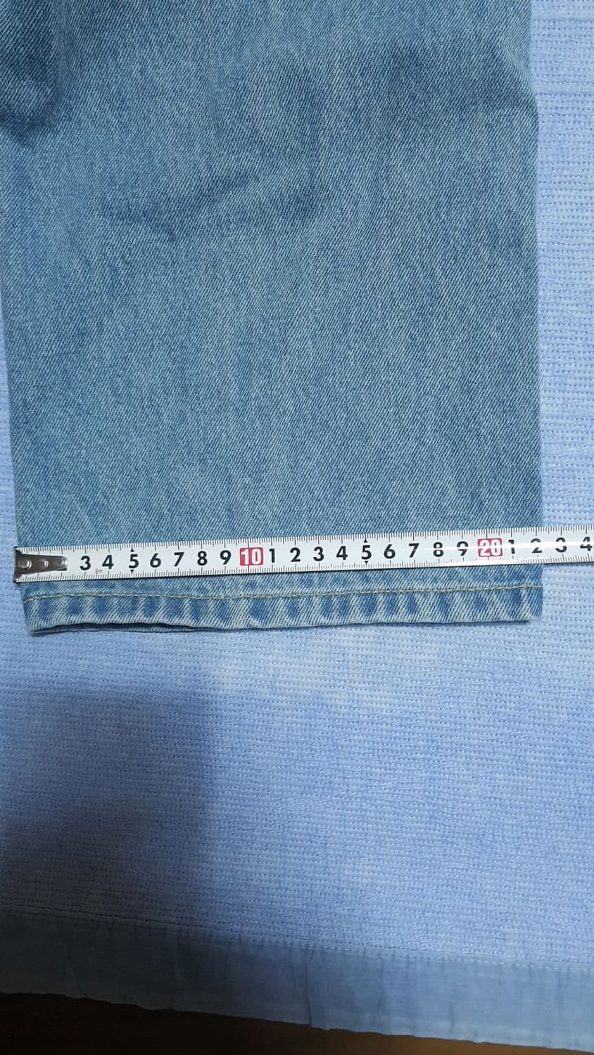 토피 미사용 와이드청바지 32인치 기장109 상품이미지9