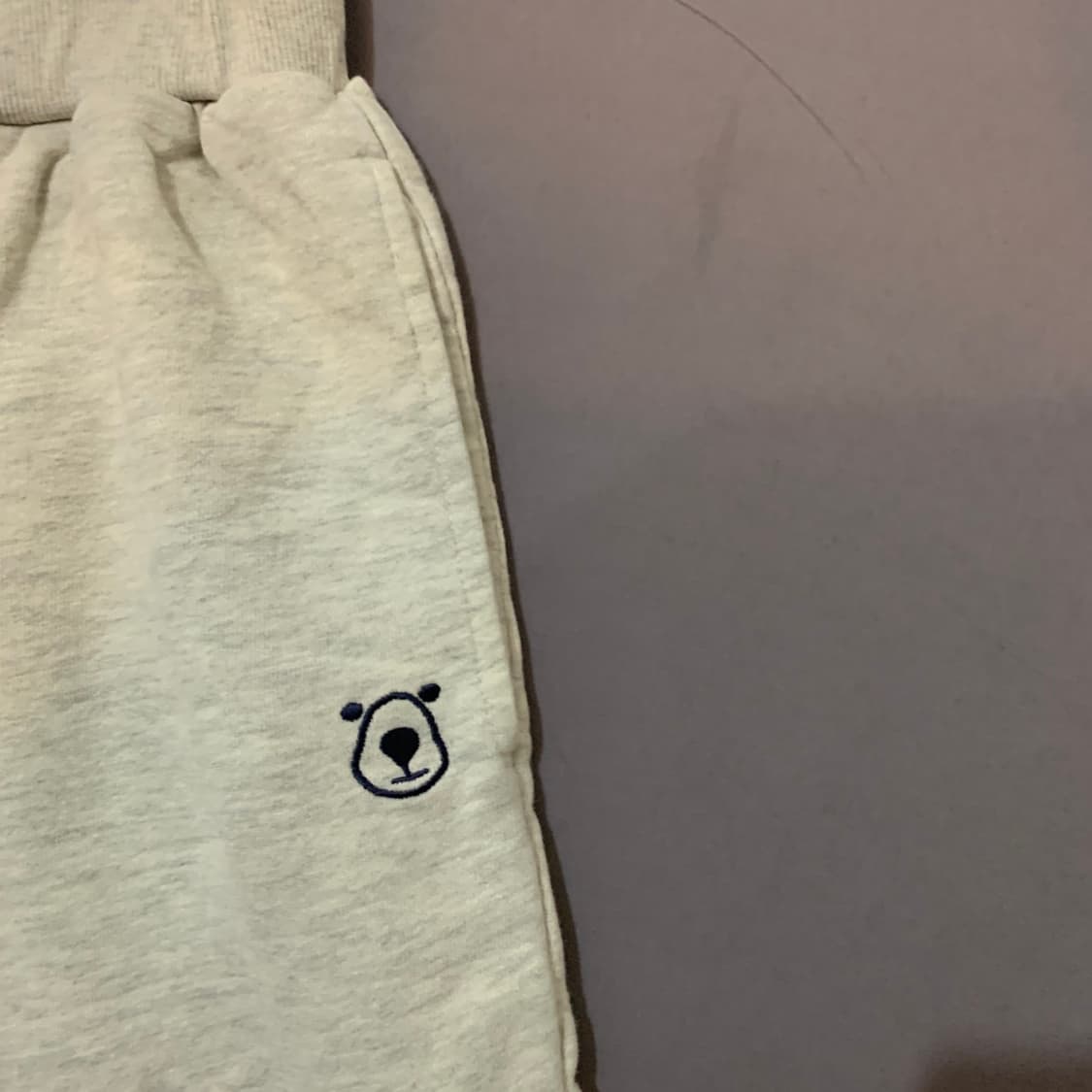 L BEAKER 비이커 베어 자수 스웻 조거팬츠 상품이미지3