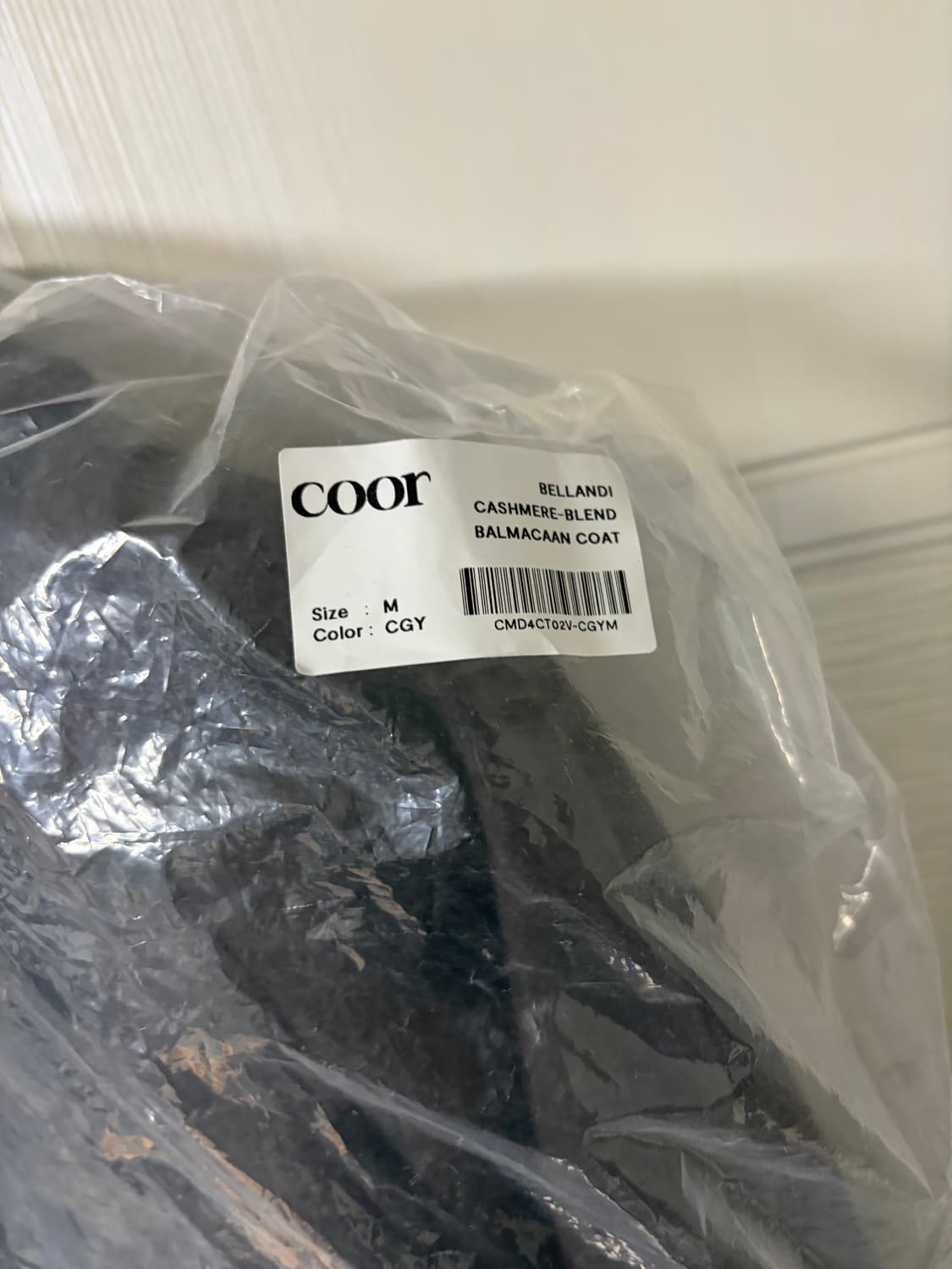 쿠어 캐시미어 블렌드 발마칸 신더그레이 M 상품이미지2