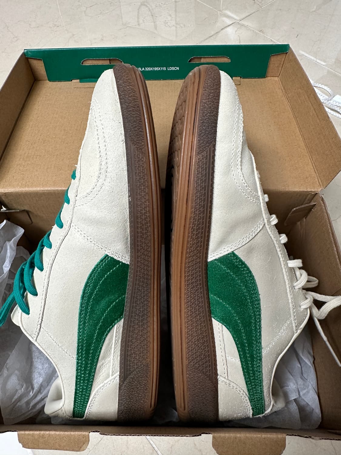 퓨마 팔레모 그린 그린+아이보리 스니커즈 275 상품이미지4