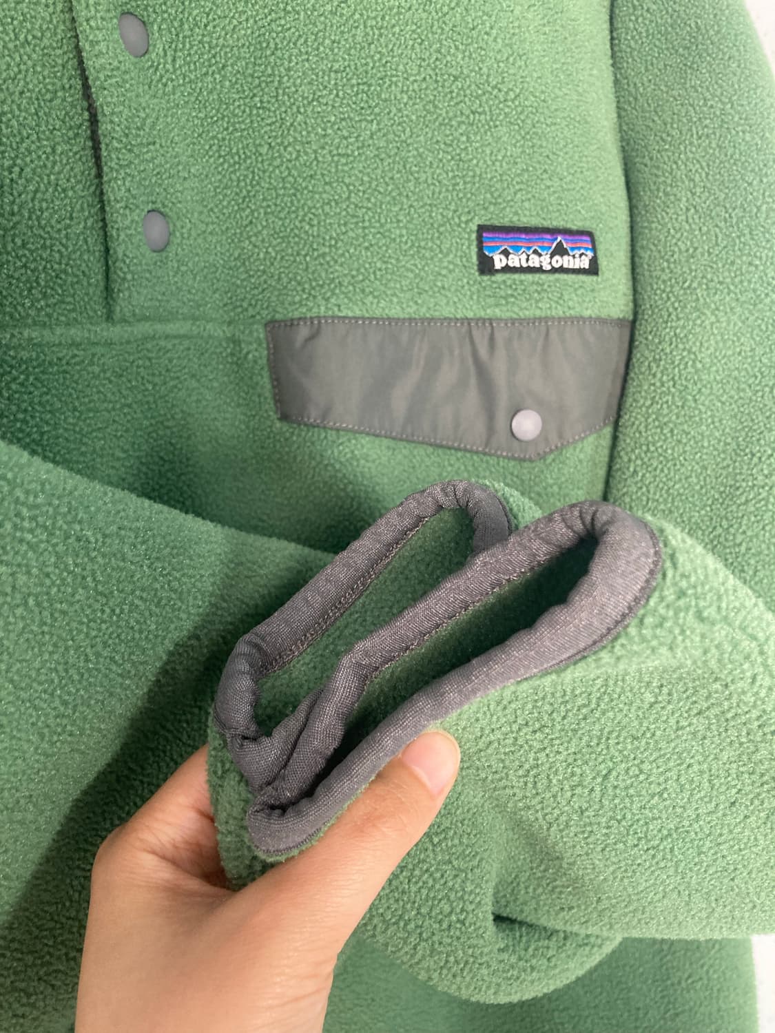 파타고니아 신칠라 그린/그레이 (XS) 상품이미지5