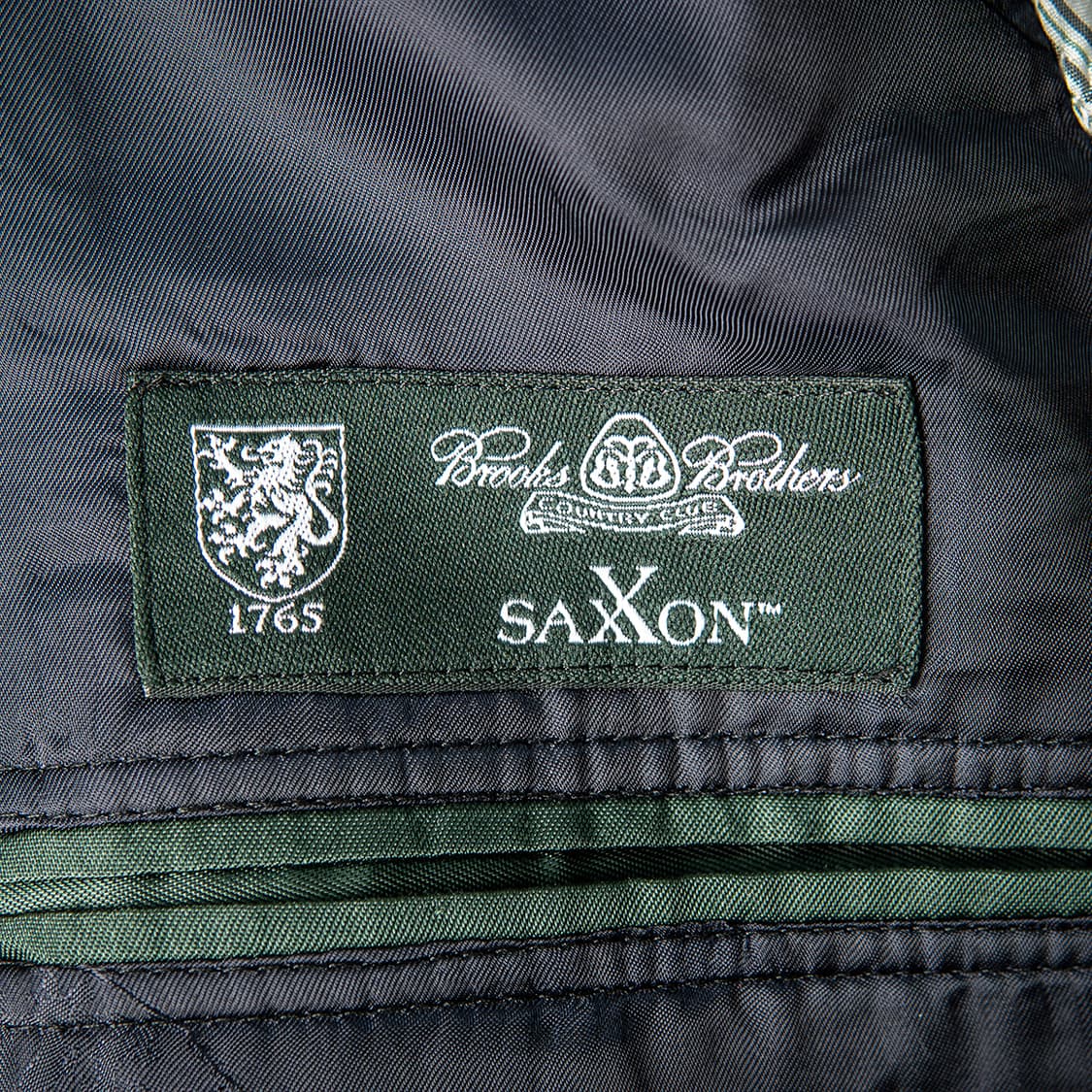 [40L] 브룩스브라더스 컨트리클럽 SAXXON 울 금장 블레이져 네이비 상품이미지8