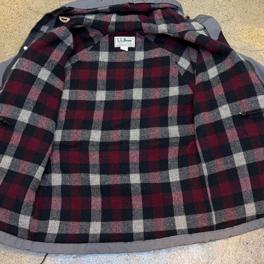 90s Made in USA 미국 빈티지 엘엘빈 후드 야상자켓 바람막이  상품이미지7