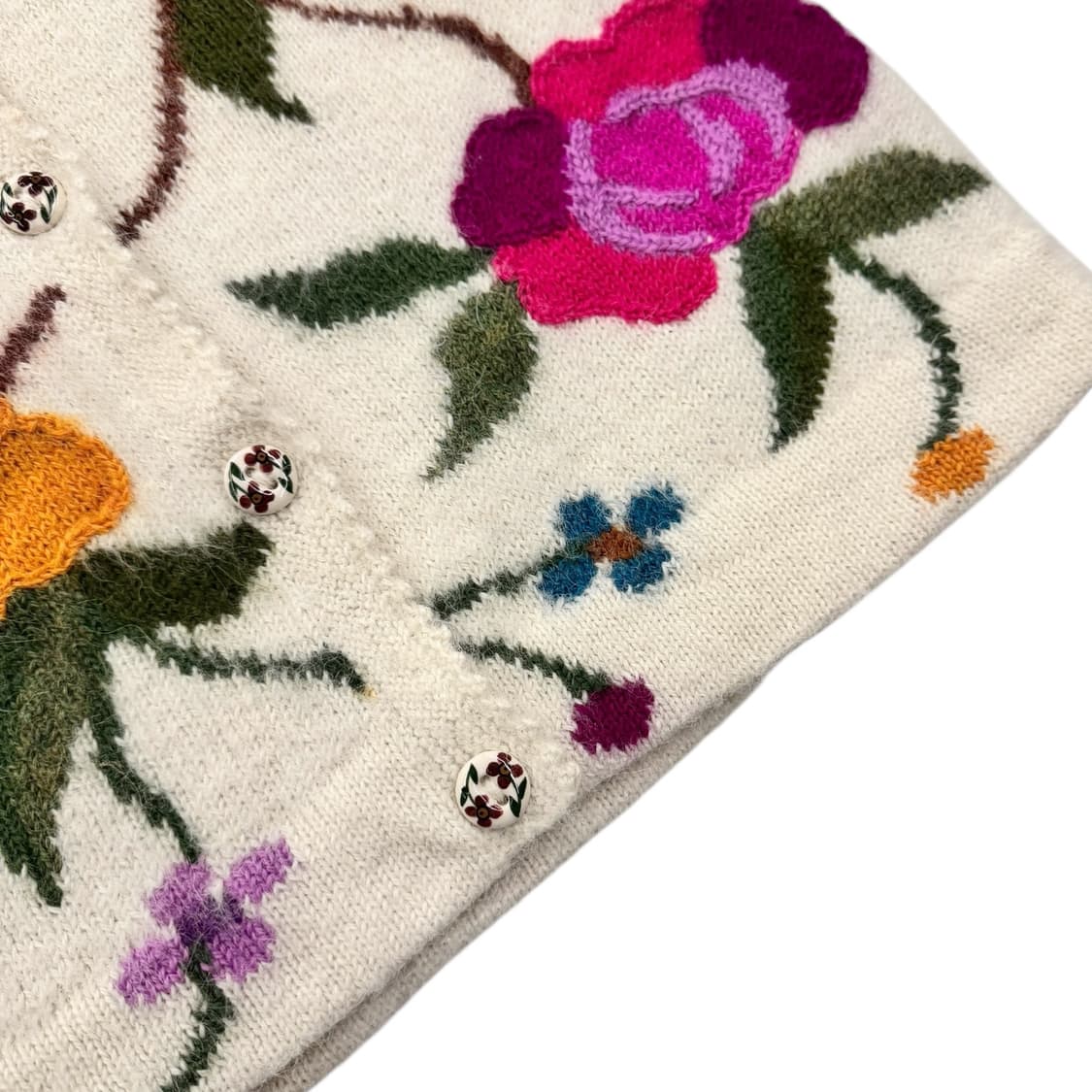 H&C ALPACA 플라워 알파카 니트 베스트 아이보리 상품이미지6