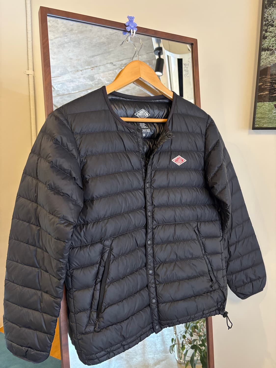 DANTON 블랙 경량 다운 패딩 자켓(38) 상품이미지6