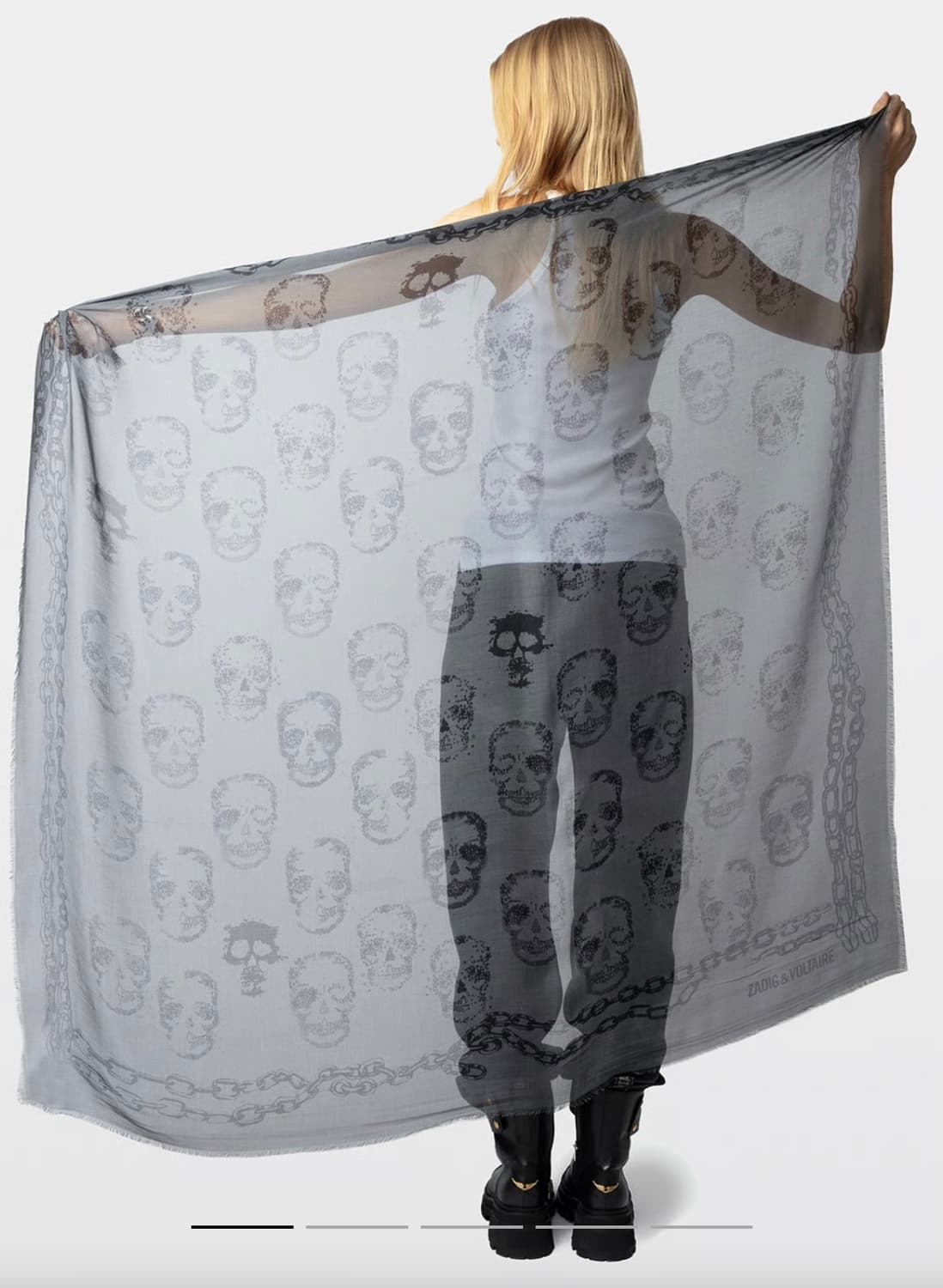 Zadig&Voltaire 스컬프린트 스카프 상품이미지1