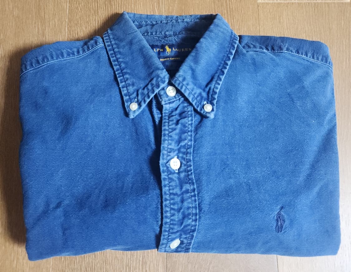 폴로 랄프로렌 인디고데님 옥스포드셔츠(M) 상품이미지2