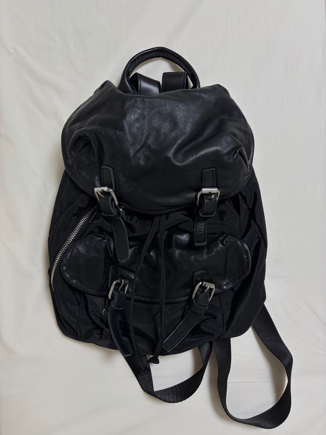 디에이디 sheepskin backpack 가죽 나일론 백팩  상품이미지1