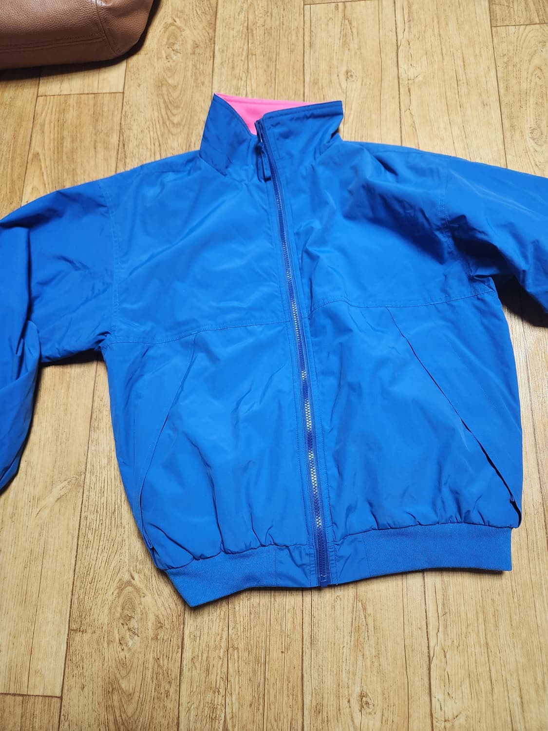 아웃스탠딩 리버시블 후리스 점퍼 블루핑크 상품이미지9