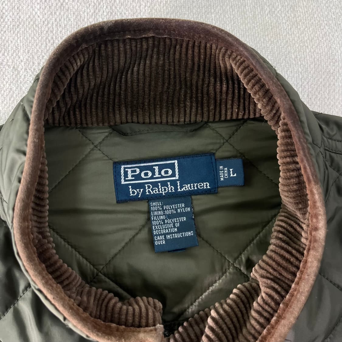 105 폴로랄프로렌 카키 퀄팅 코듀로이 자켓  상품이미지2