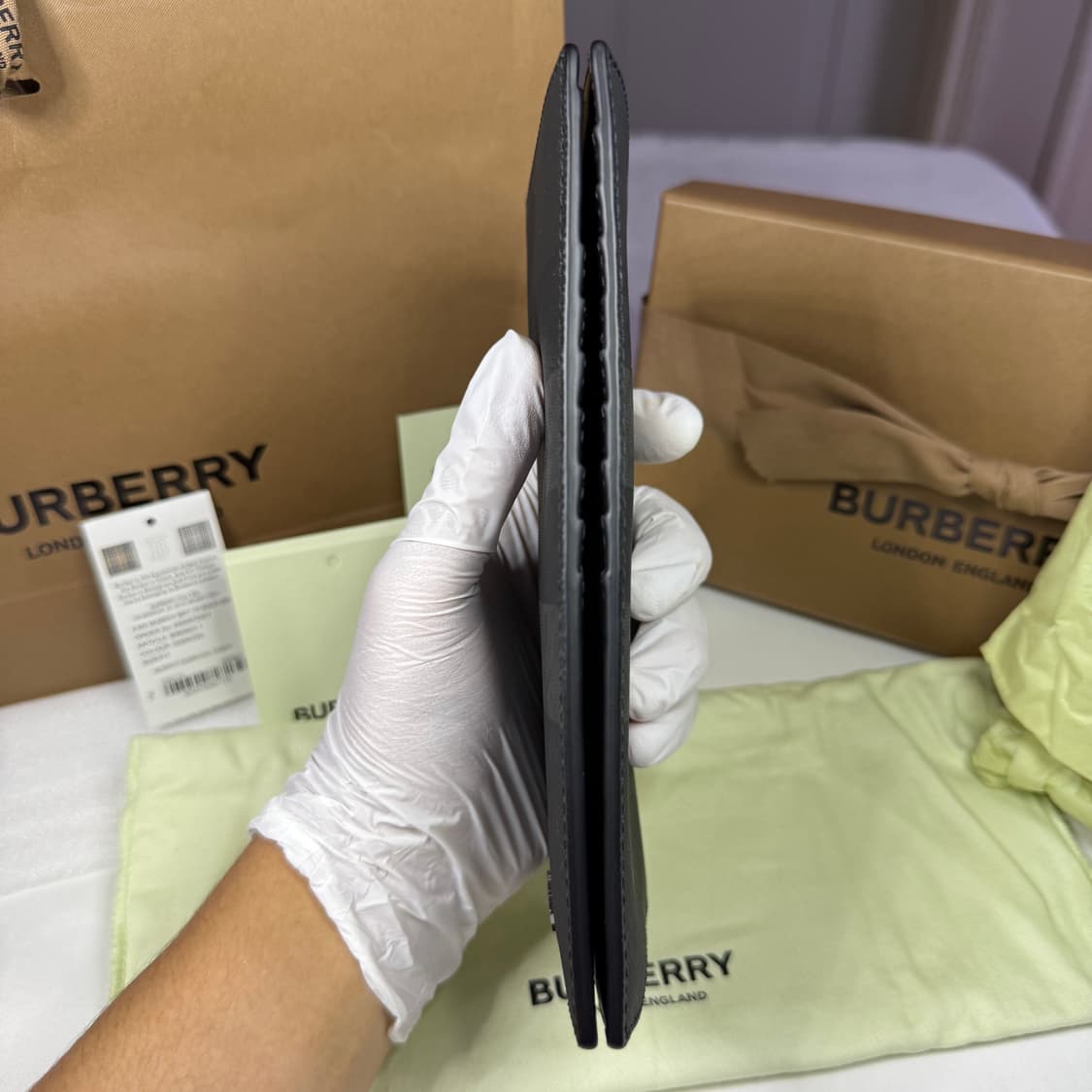 버버리 머피 체크 롱 월렛 차콜 장지갑 상품이미지7