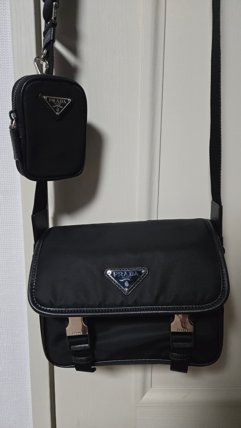 프라다 리나일론 및 사피아노 숄더백 레플리카 상품이미지1