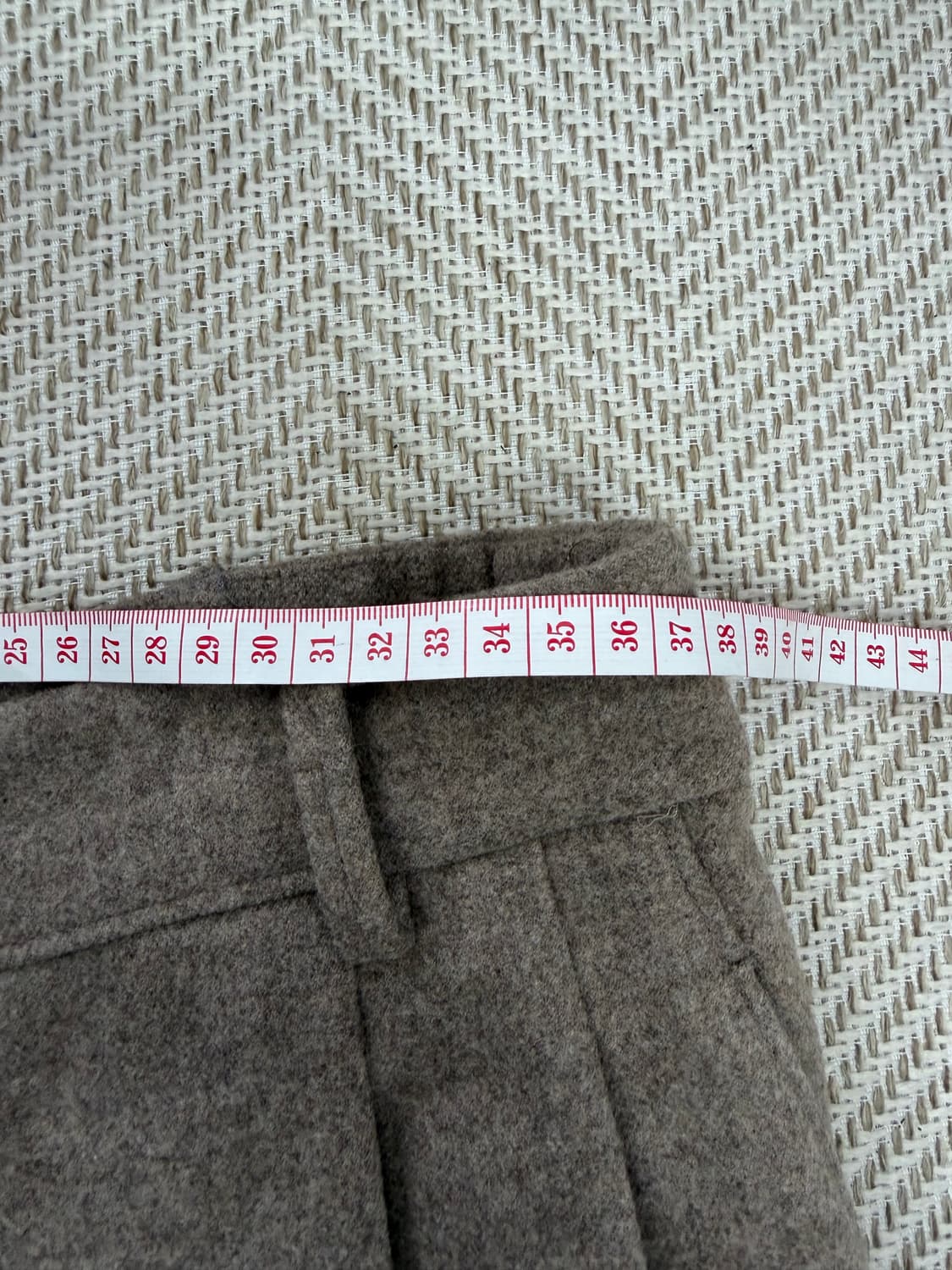 정품) 더캐시미어 한섬 21ss 울 와이드팬츠  상품이미지7