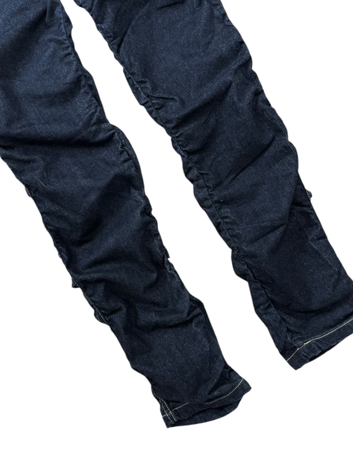 vintage ruched dark denim pants 상품이미지2