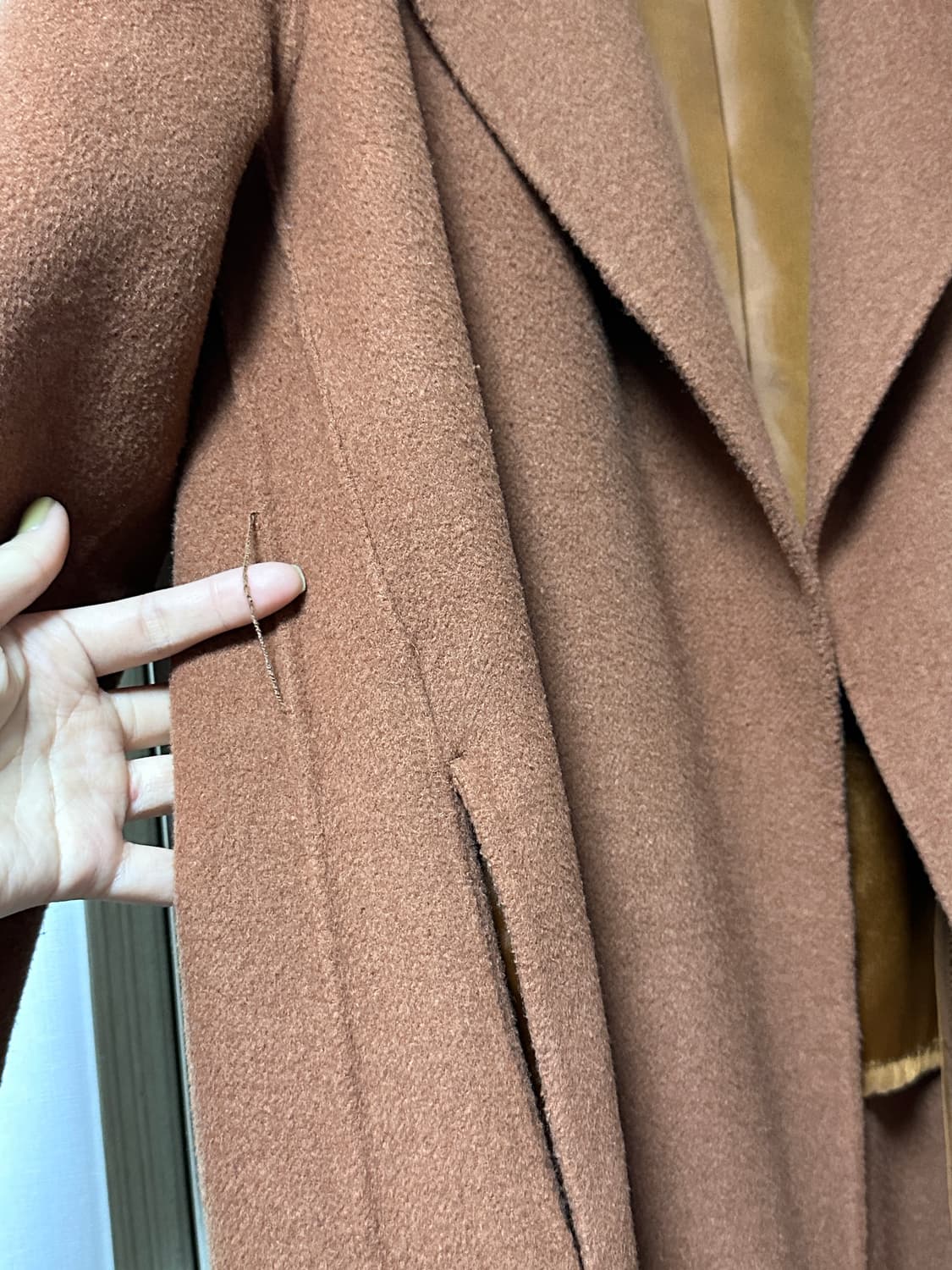 더틸버리 여성 핸드메이드코트 울코트 88-90-160 (66사이즈) 상품이미지5