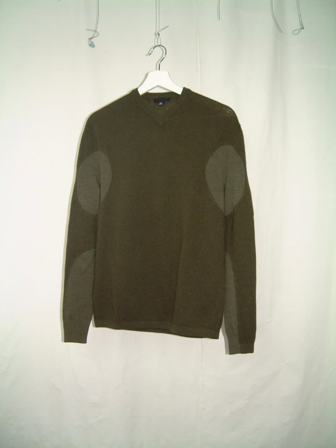Helmut lang 05aw paneled V-neck sweater 상품이미지1