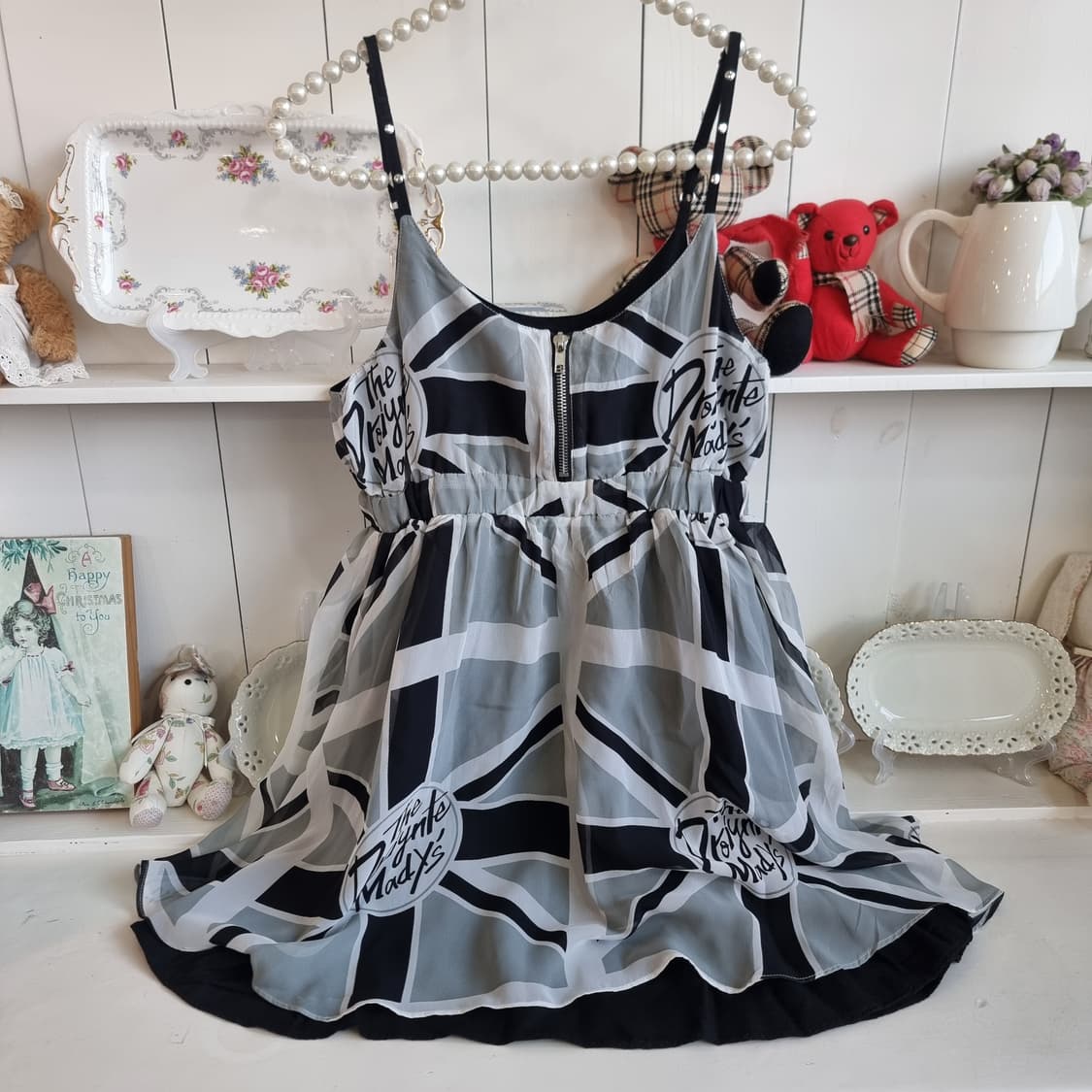 그래픽 끈원피스 상품이미지1